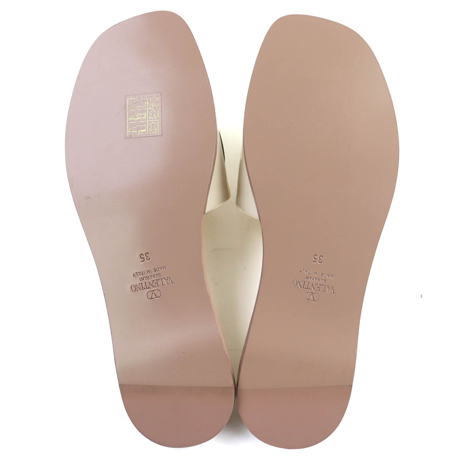 Valentino Valentino Valentino Garavani V Logo Cutout Leather Sandals Leather Shoes 4W2S0IB0 DUTY FREE for USA Size ONE SIZE - 8 Thumbnail