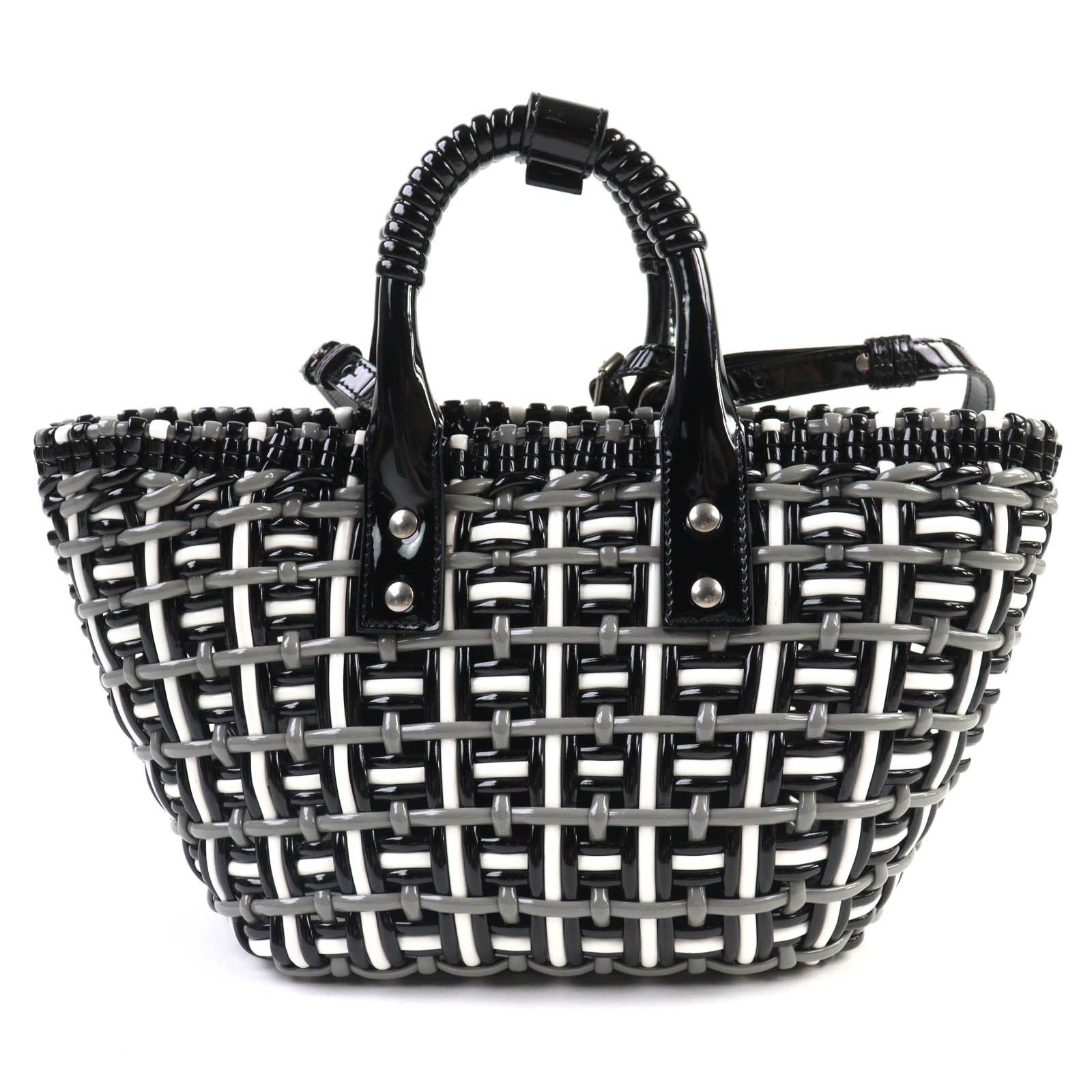 Balenciaga Balenciaga Balenciaga Bistro Basket Bag Leather 2way Handbag Enamel Shoulder Bag 671342 DUTY FREE for USA Size ONE SIZE - 3 Thumbnail