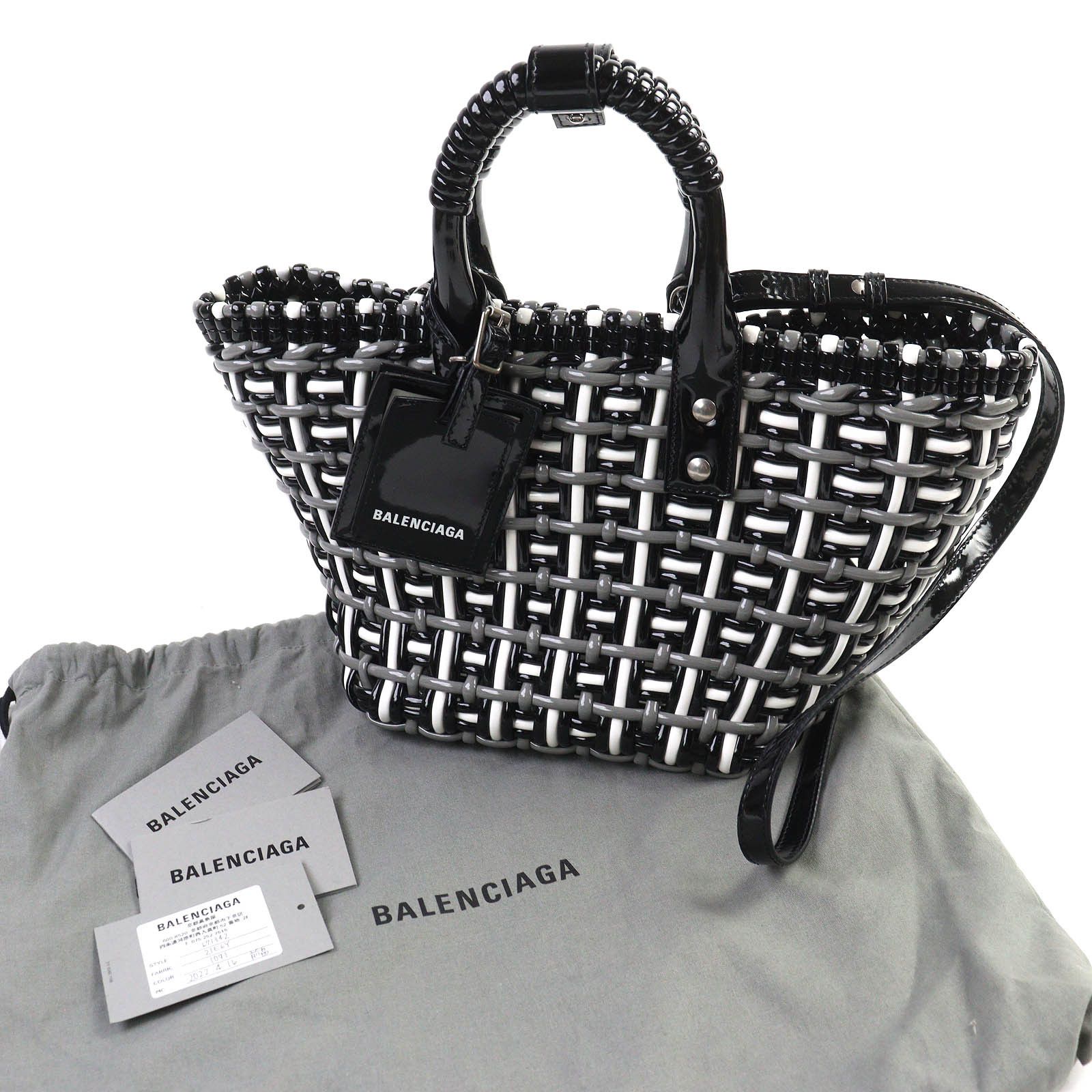 Balenciaga Balenciaga Balenciaga Bistro Basket Bag Leather 2way Handbag Enamel Shoulder Bag 671342 DUTY FREE for USA Size ONE SIZE - 2 Thumbnail