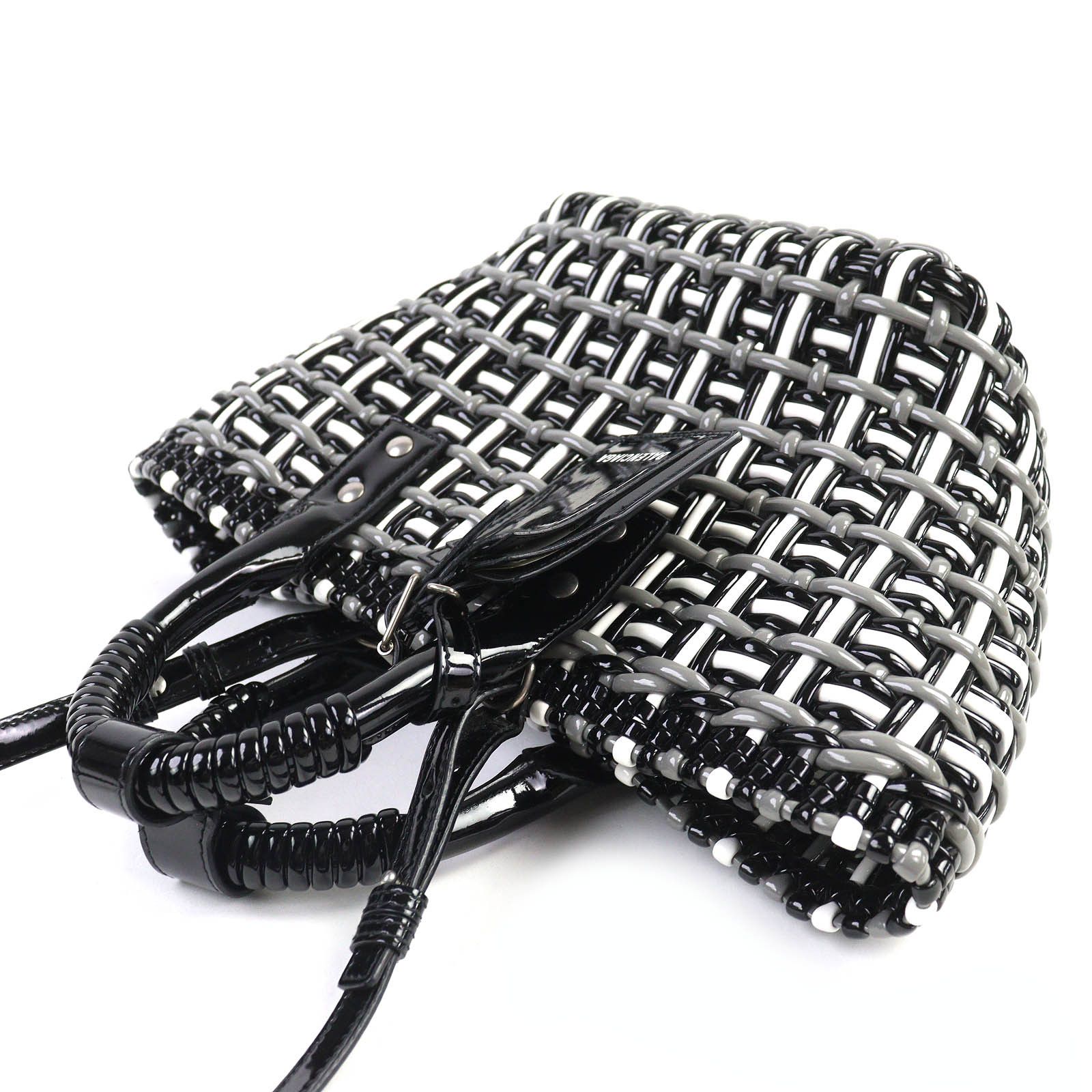 Balenciaga Balenciaga Balenciaga Bistro Basket Bag Leather 2way Handbag Enamel Shoulder Bag 671342 DUTY FREE for USA Size ONE SIZE - 5 Thumbnail