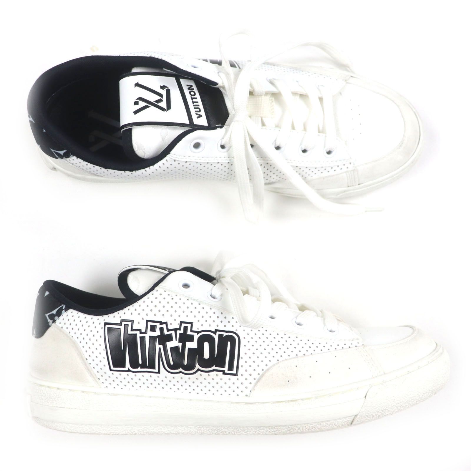 Louis Vuitton Louis Vuitton Louis Vuitton Leather Sneakers Leather Shoes 1ACF0A DUTY FREE for USA Size ONE SIZE - 6 Thumbnail