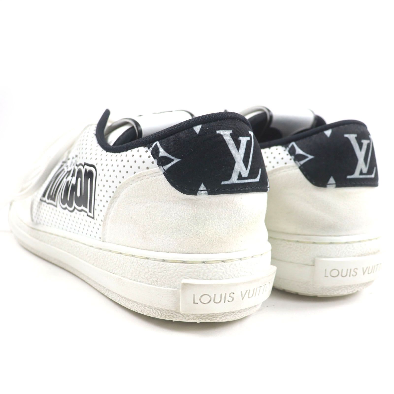 Louis Vuitton Louis Vuitton Louis Vuitton Leather Sneakers Leather Shoes 1ACF0A DUTY FREE for USA Size ONE SIZE - 4 Thumbnail