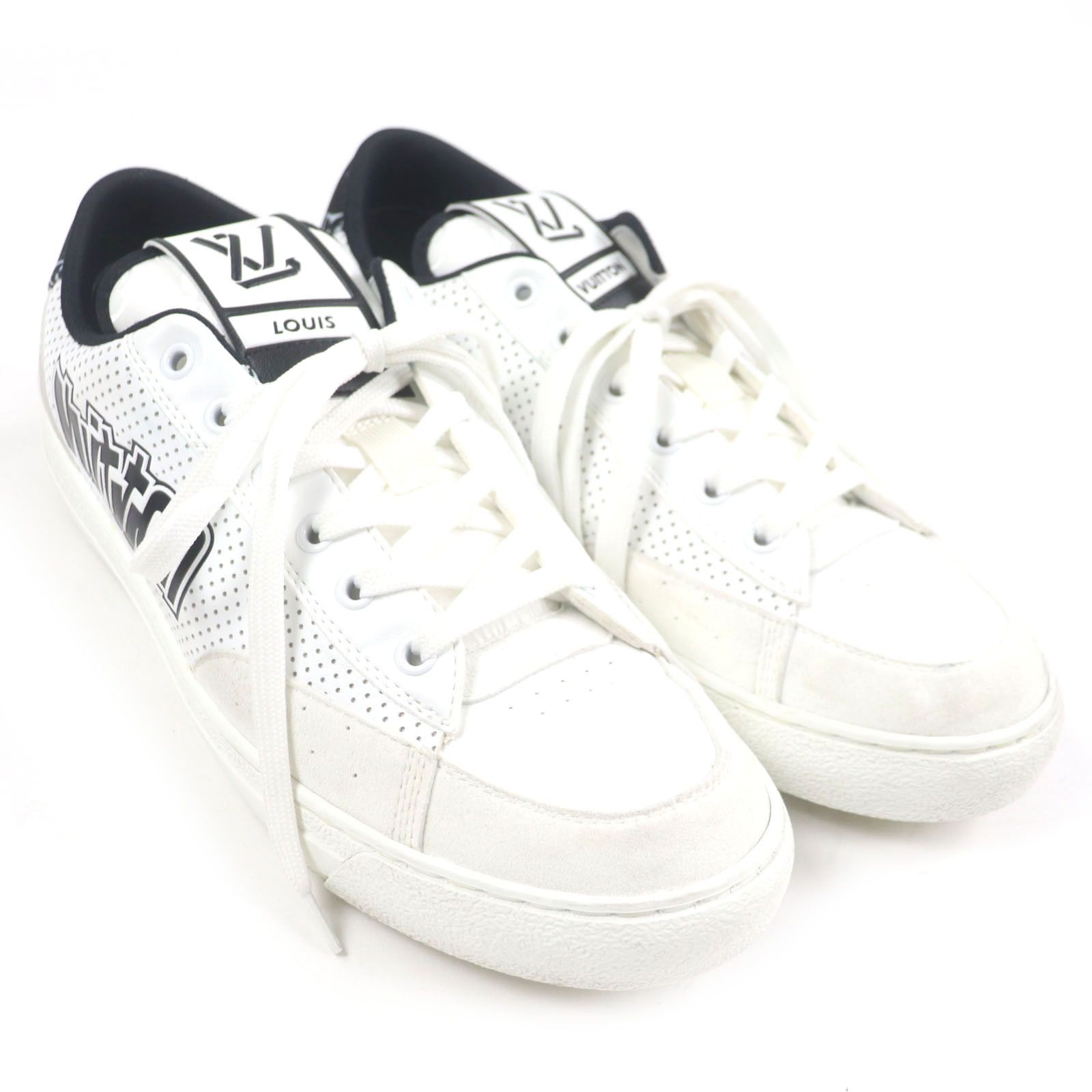 Louis Vuitton Louis Vuitton Louis Vuitton Leather Sneakers Leather Shoes 1ACF0A DUTY FREE for USA Size ONE SIZE - 3 Thumbnail