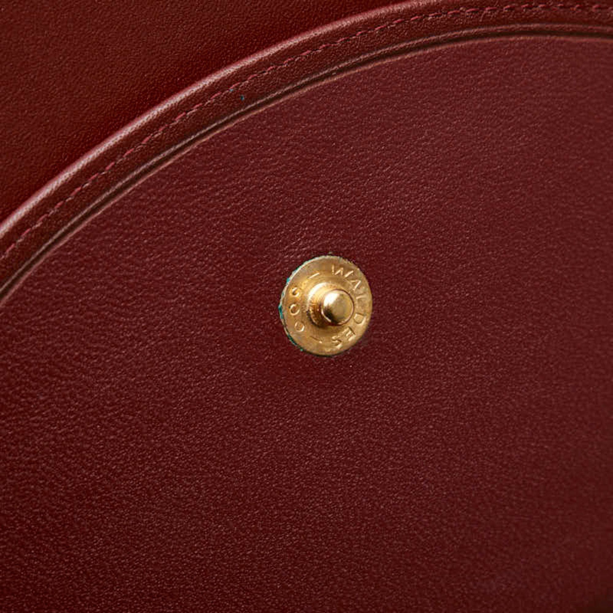 Cartier Cartier Must Line Long Wallet, Bordeaux and Wine Red Leather, Women's, CARTIER Size ONE SIZE - 9 Thumbnail