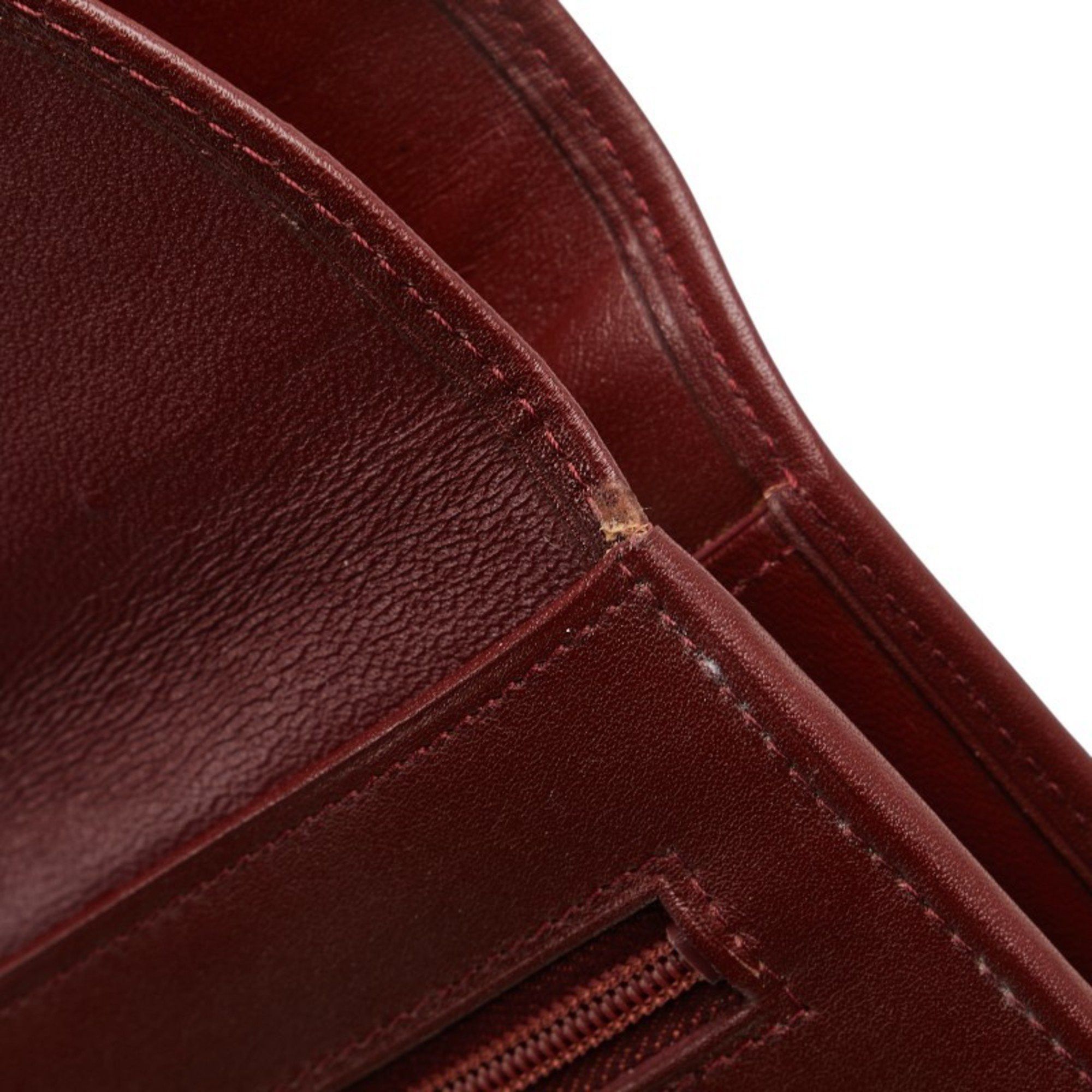 Cartier Cartier Must Line Long Wallet, Bordeaux and Wine Red Leather, Women's, CARTIER Size ONE SIZE - 8 Thumbnail