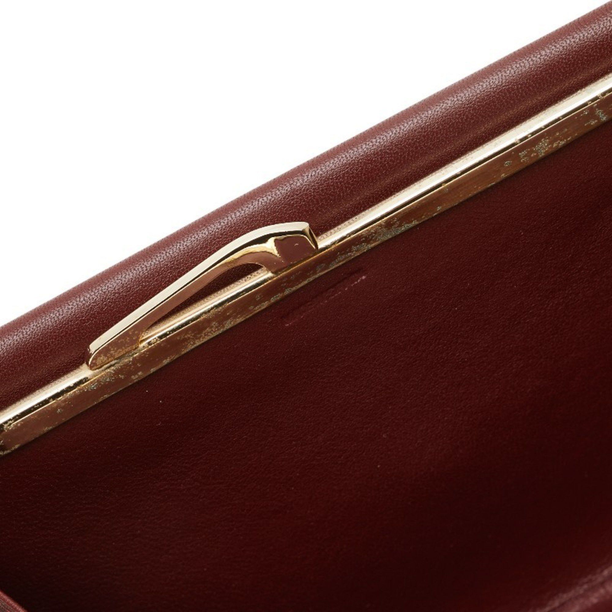 Cartier Cartier Must Line Long Wallet, Bordeaux and Wine Red Leather, Women's, CARTIER Size ONE SIZE - 10 Thumbnail