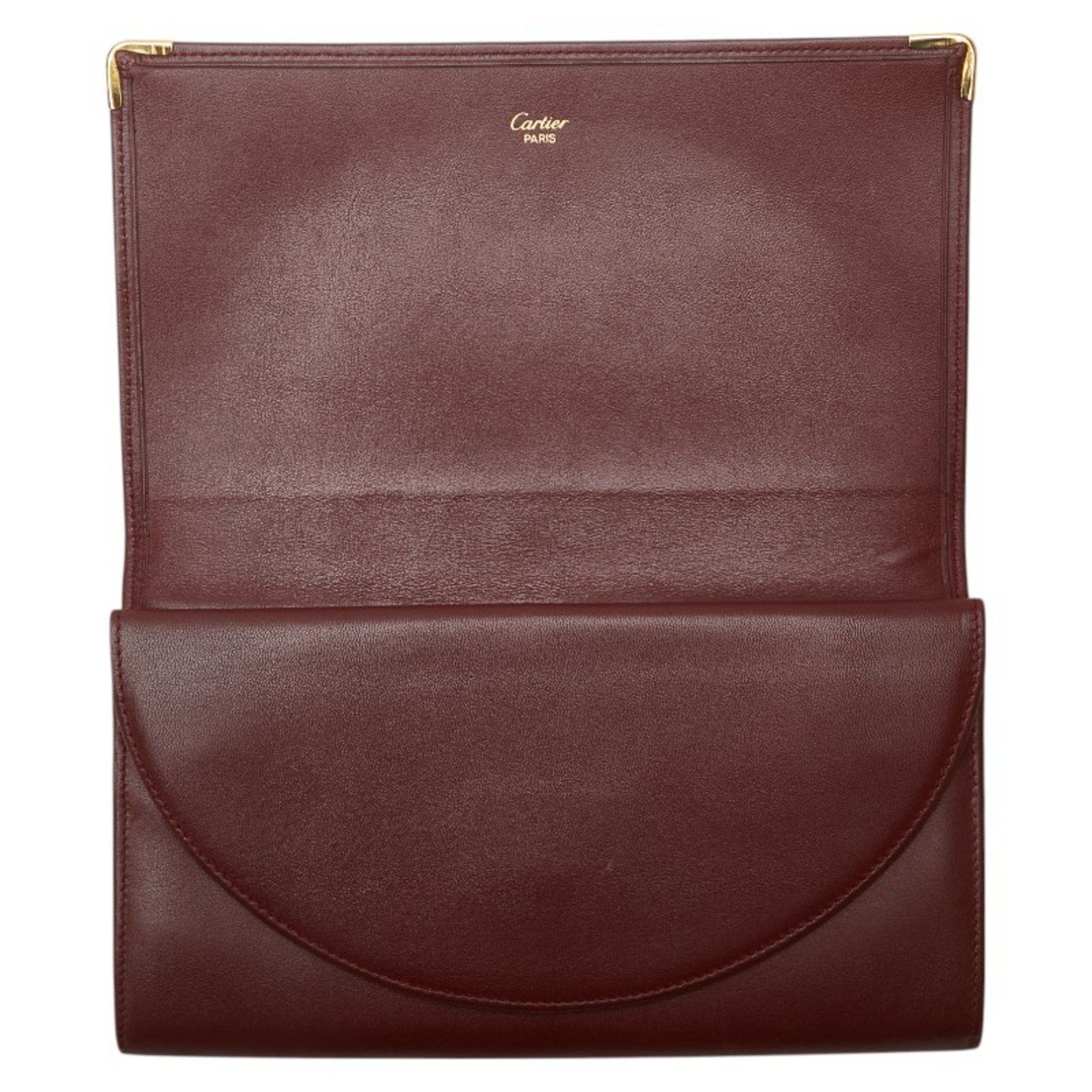 Cartier Cartier Must Line Long Wallet, Bordeaux and Wine Red Leather, Women's, CARTIER Size ONE SIZE - 6 Thumbnail