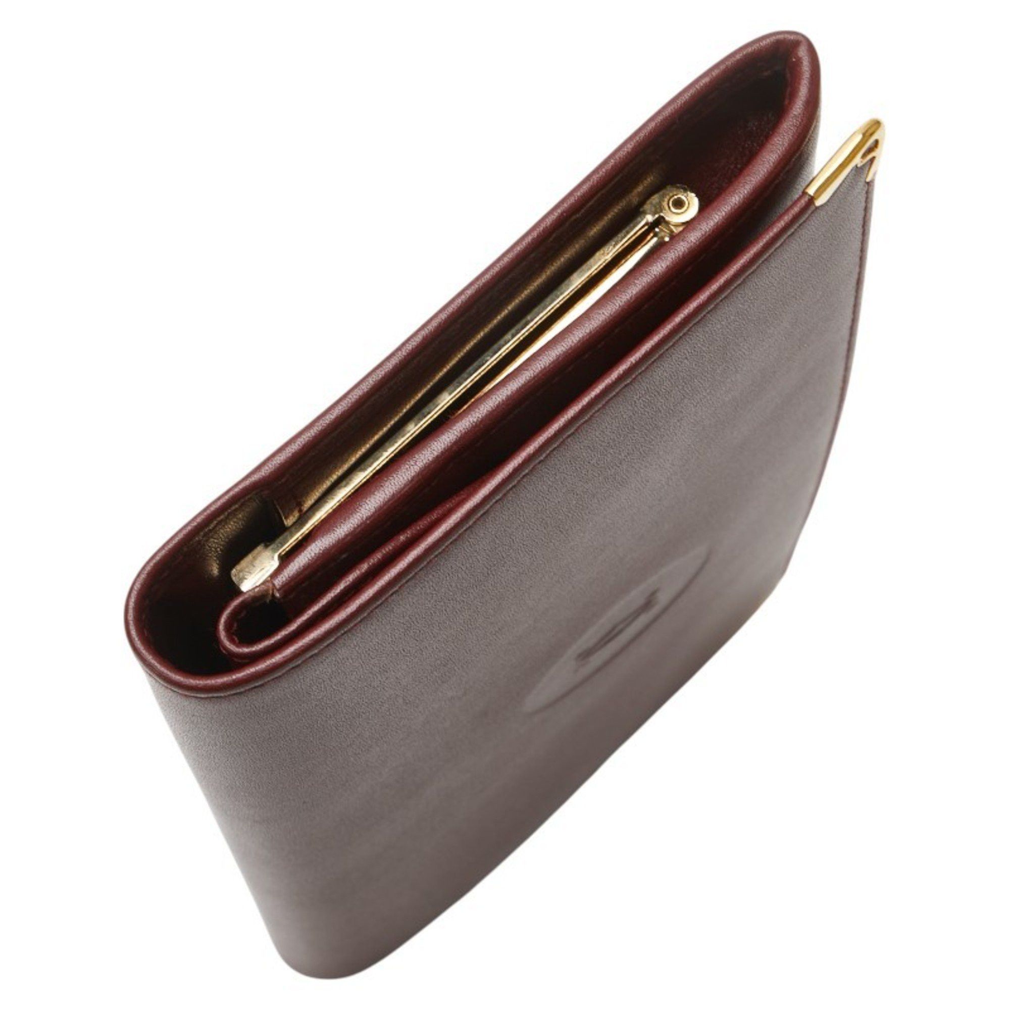 Cartier Cartier Must Line Long Wallet, Bordeaux and Wine Red Leather, Women's, CARTIER Size ONE SIZE - 5 Thumbnail