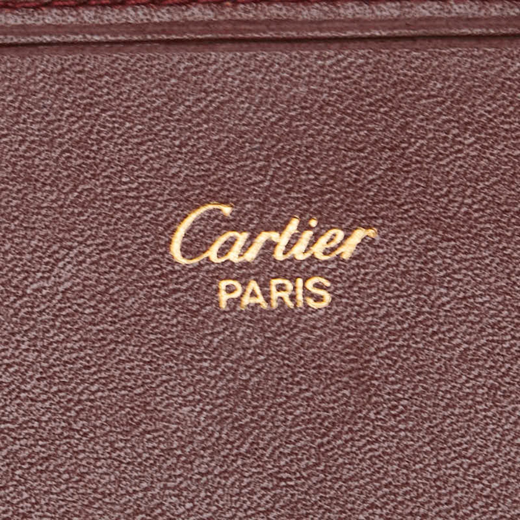 Cartier Cartier Must Line Long Wallet, Bordeaux and Wine Red Leather, Women's, CARTIER Size ONE SIZE - 12 Thumbnail