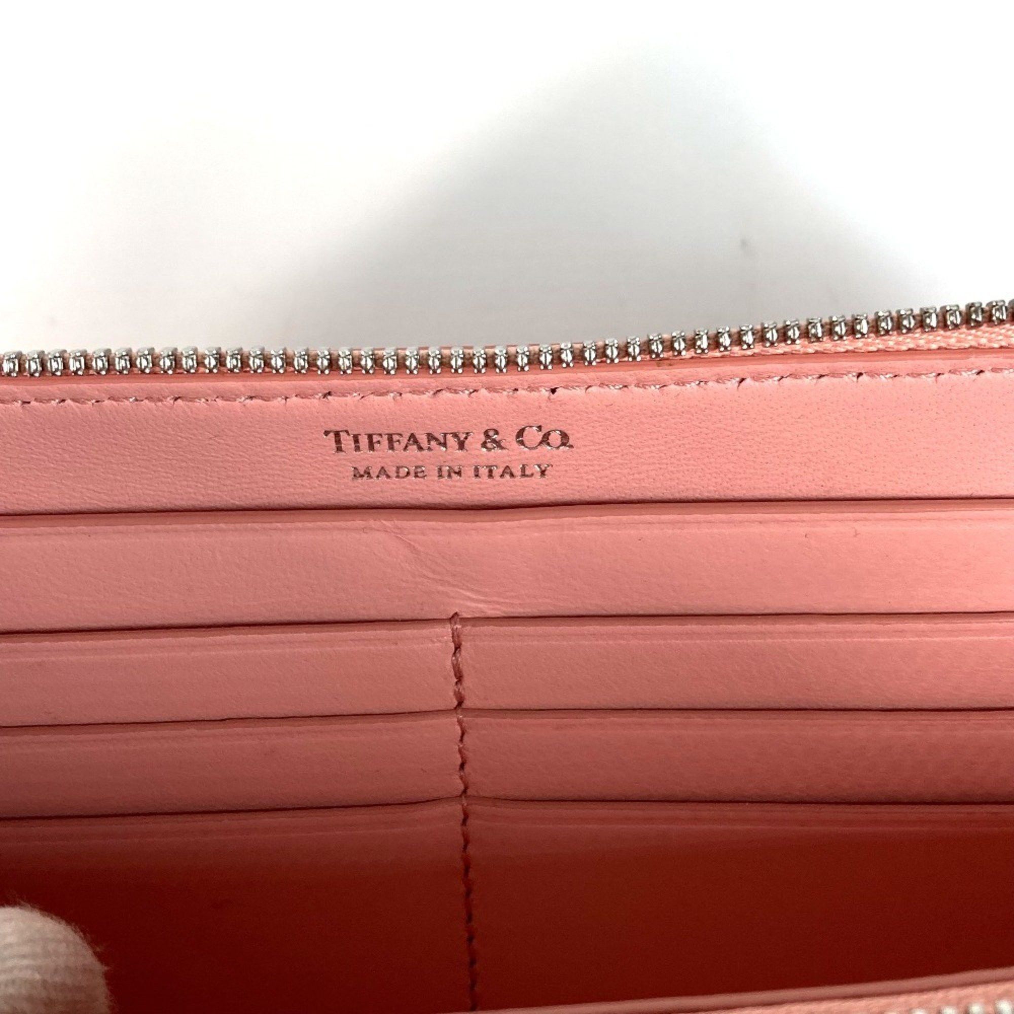 Tiffany & Co. TIFFANY & Co. 72458575 Japan-exclusive Return to Tiffany Heart Large Zip Wallet, Women's Leather, Blush Pink Size ONE SIZE - 11 Thumbnail