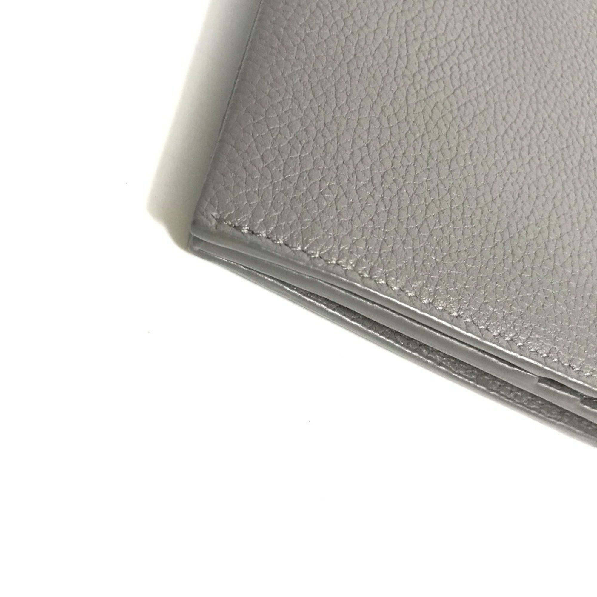 Yves Saint Laurent YVES SAINT LAURENT 504981 Sac de Jour Long Wallet with Coin Case, Leather, Gray, Women's Size ONE SIZE - 9 Thumbnail