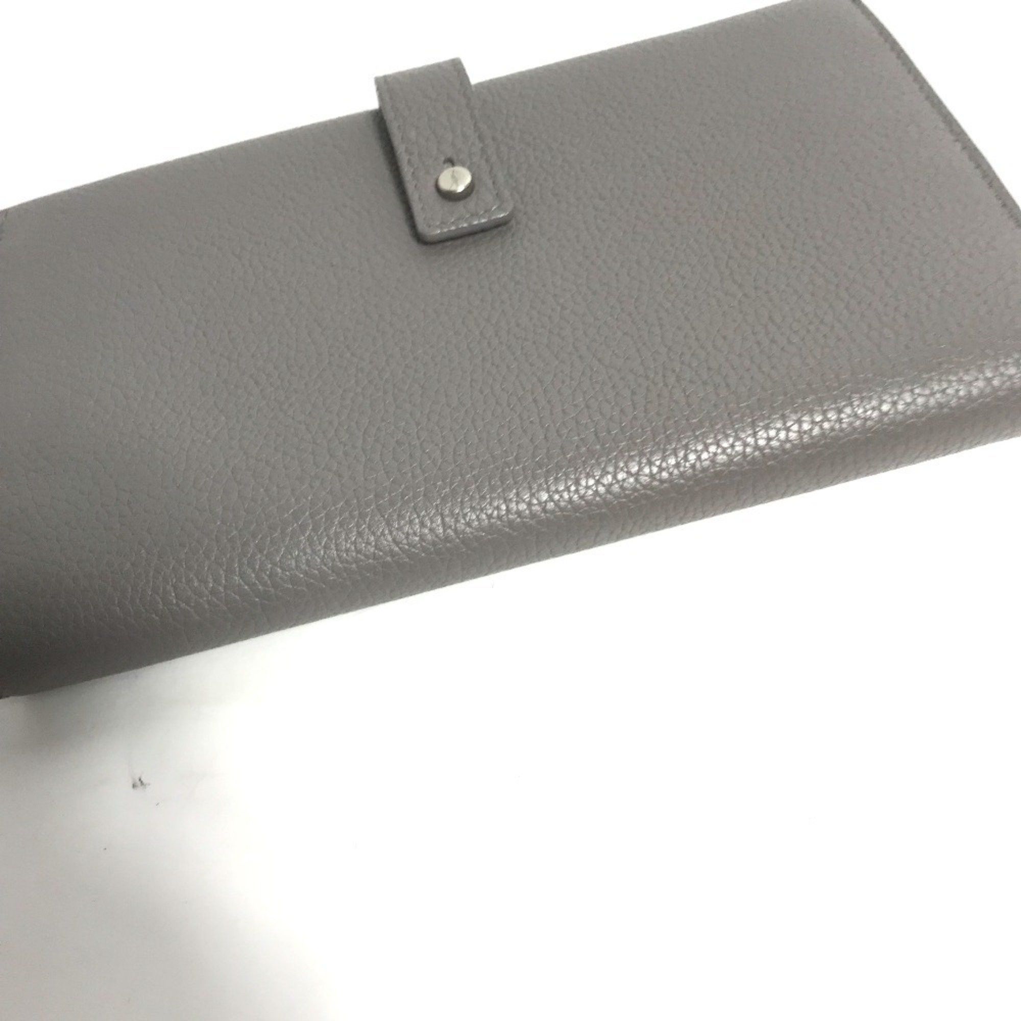 Yves Saint Laurent YVES SAINT LAURENT 504981 Sac de Jour Long Wallet with Coin Case, Leather, Gray, Women's Size ONE SIZE - 3 Thumbnail