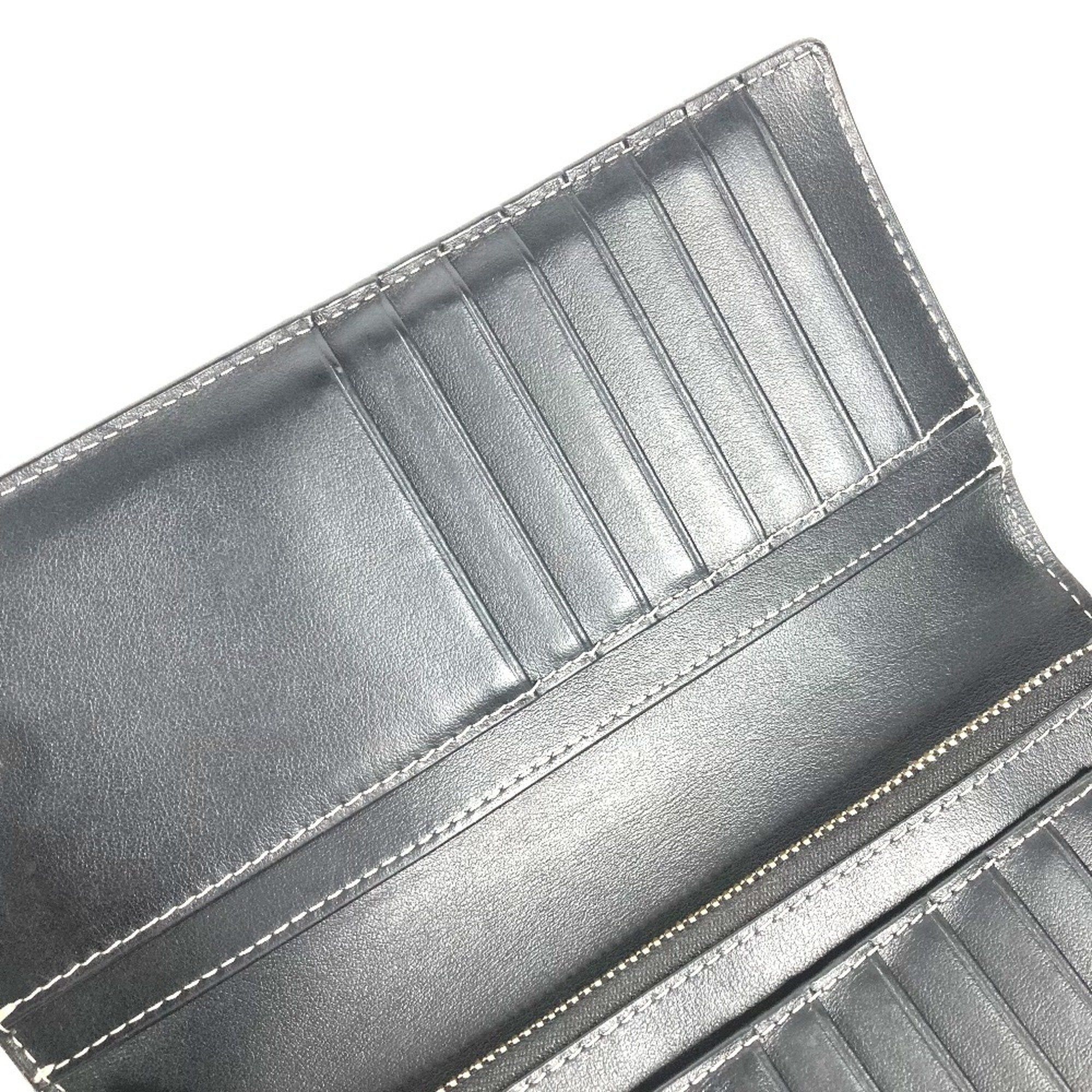 Burberry BURBERRY 8052803 Giant Check Bifold Long Wallet in PVC, Men's, Dark Birch Brown Size ONE SIZE - 8 Thumbnail