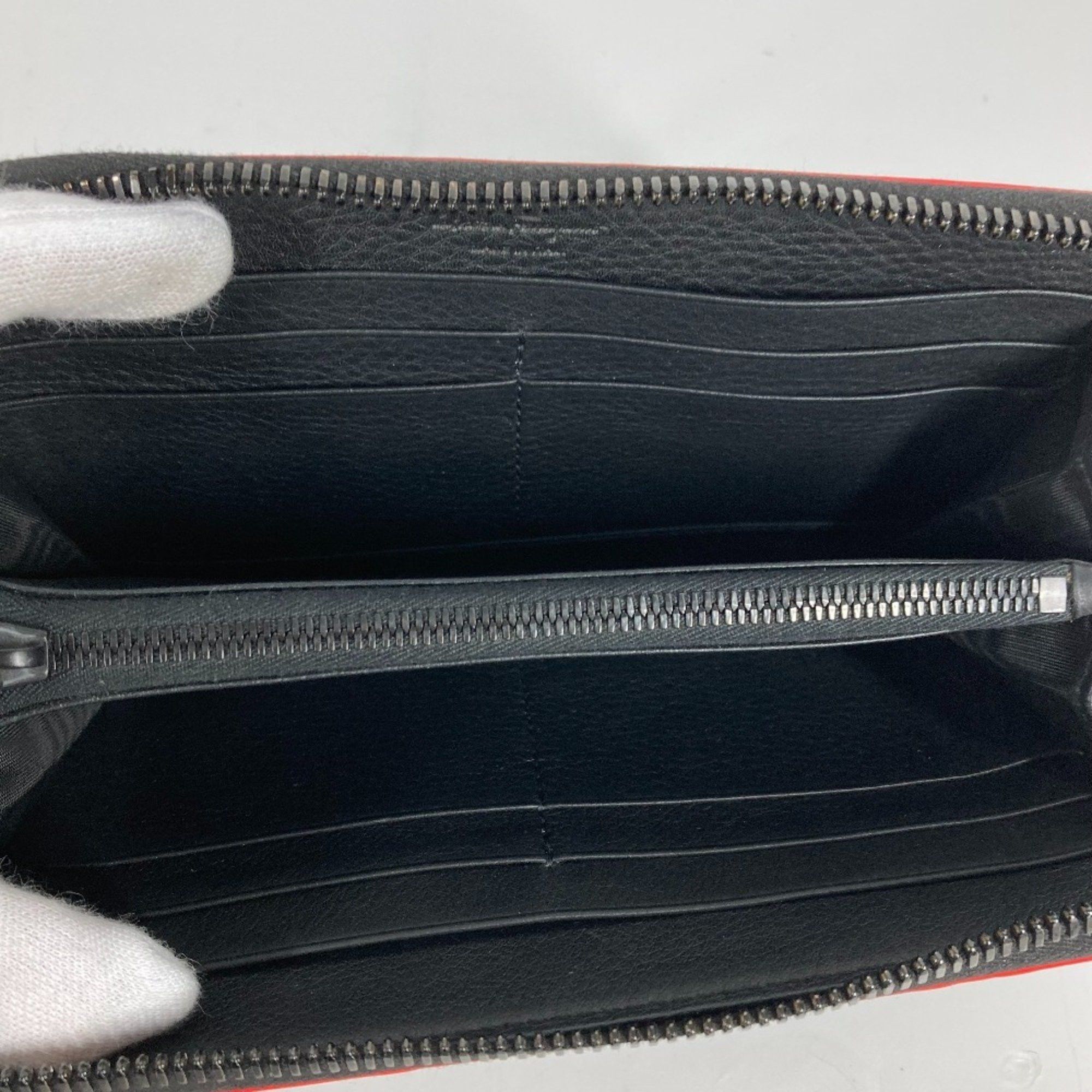 Salvatore Ferragamo Salvatore Ferragamo Gancini round zipper long wallet in black leather for men Size ONE SIZE - 12 Thumbnail