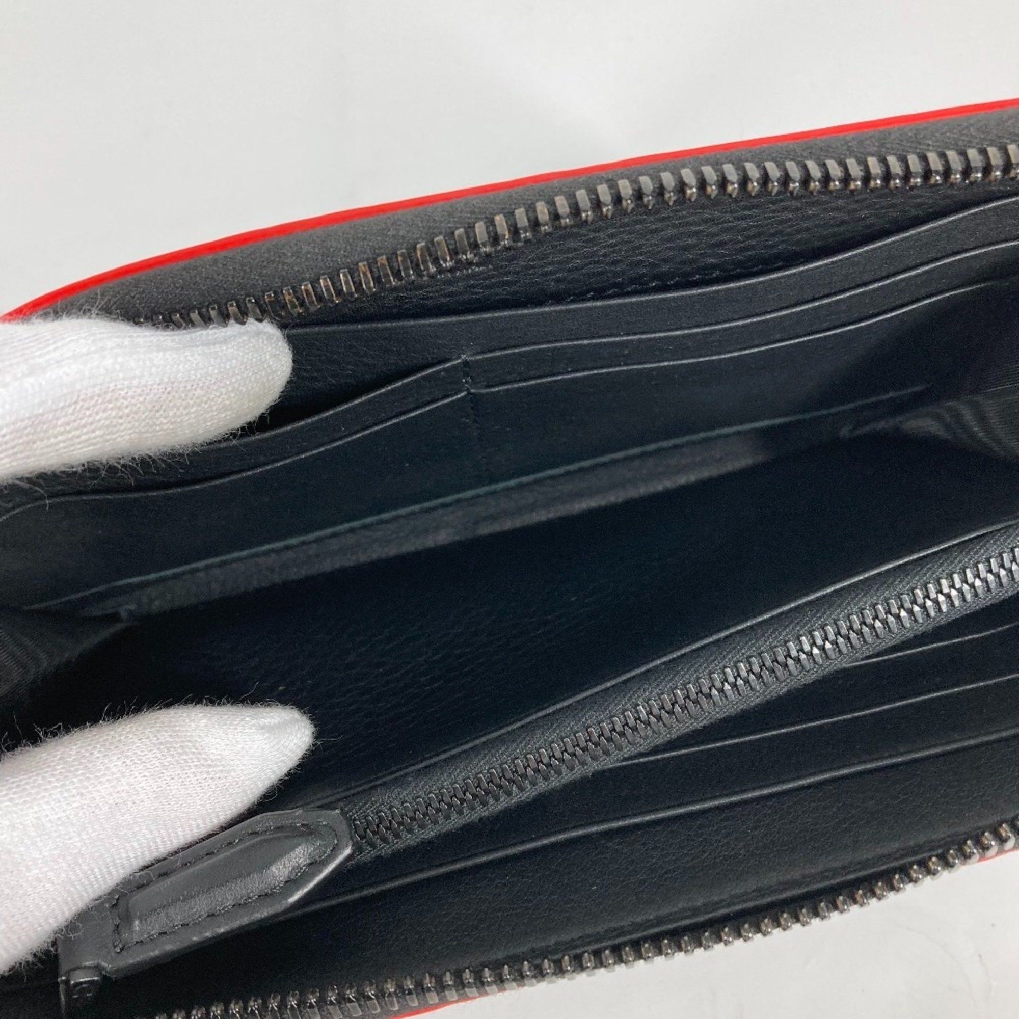 Salvatore Ferragamo Salvatore Ferragamo Gancini round zipper long wallet in black leather for men Size ONE SIZE - 14 Thumbnail