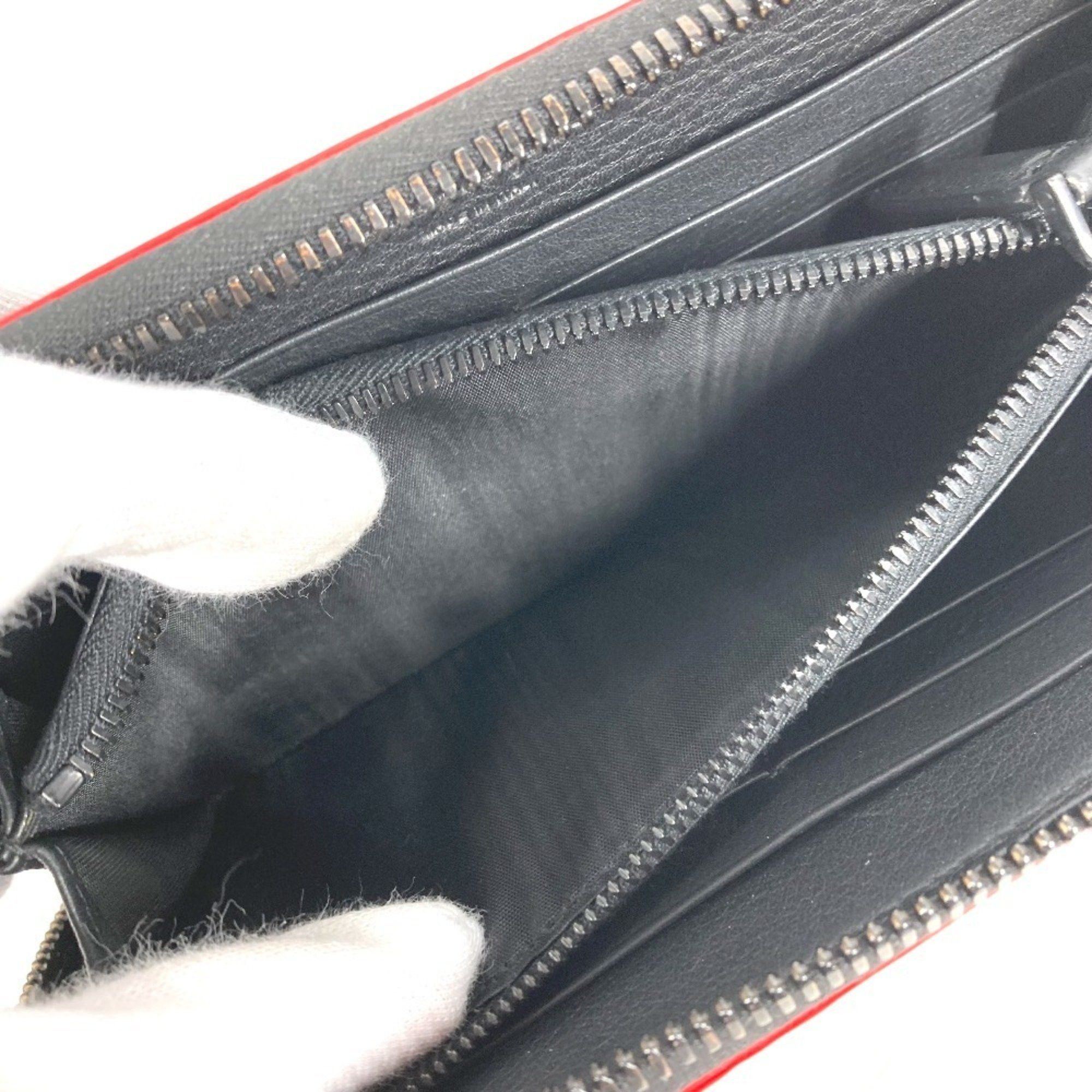 Salvatore Ferragamo Salvatore Ferragamo Gancini round zipper long wallet in black leather for men Size ONE SIZE - 11 Thumbnail