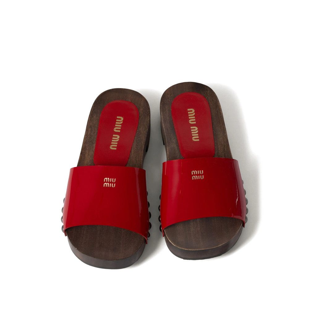 Miu Miu Miu Miu RED Sandals Size US 8 / IT 38 - 2 Thumbnail