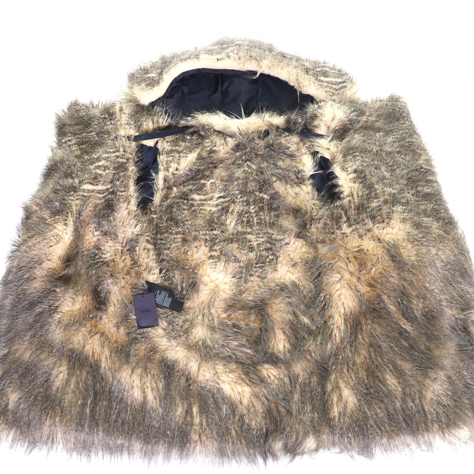 Prada Prada Prada Triangle logo pouch RE-NYLON Fur Hooded Coat Others Outerwear 29Y995 DUTY FREE for USA Size ONE SIZE - 5 Thumbnail