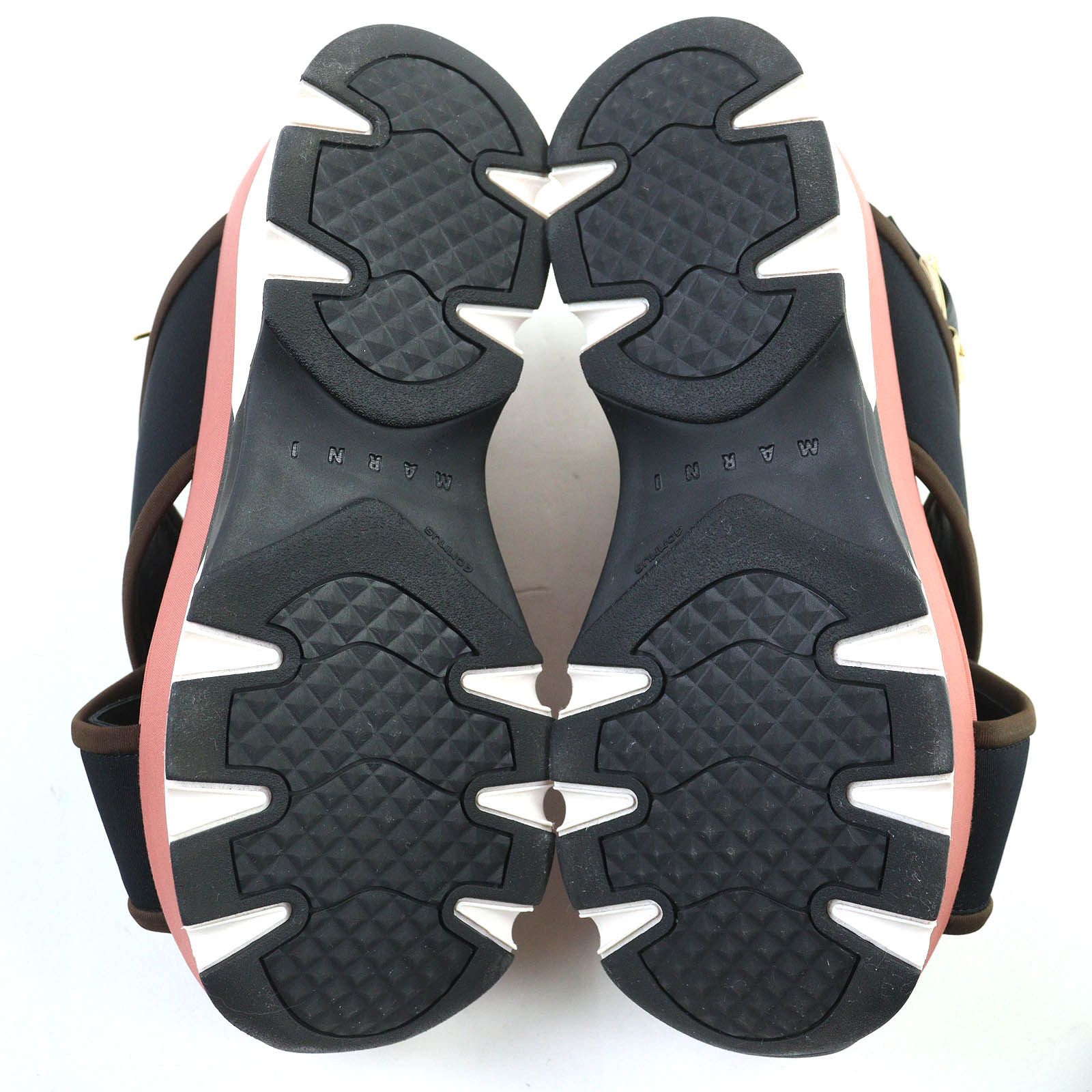 Marni Marni Marni Leather Cross Strap Platform Sandals Leather Shoes SAMA002708 DUTY FREE for USA Size ONE SIZE - 8 Thumbnail