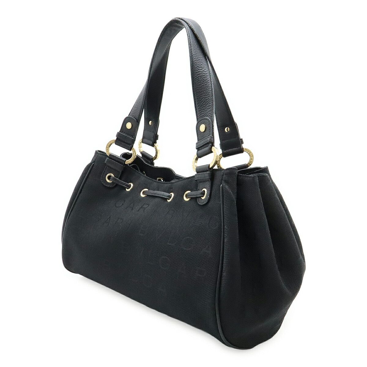 Bvlgari Bvlgari BVLGARI Logo Mania Jacquard Canvas Leather 2way Bag Canvas Shoulder Bag DUTY FREE for USA Size ONE SIZE - 2 Thumbnail