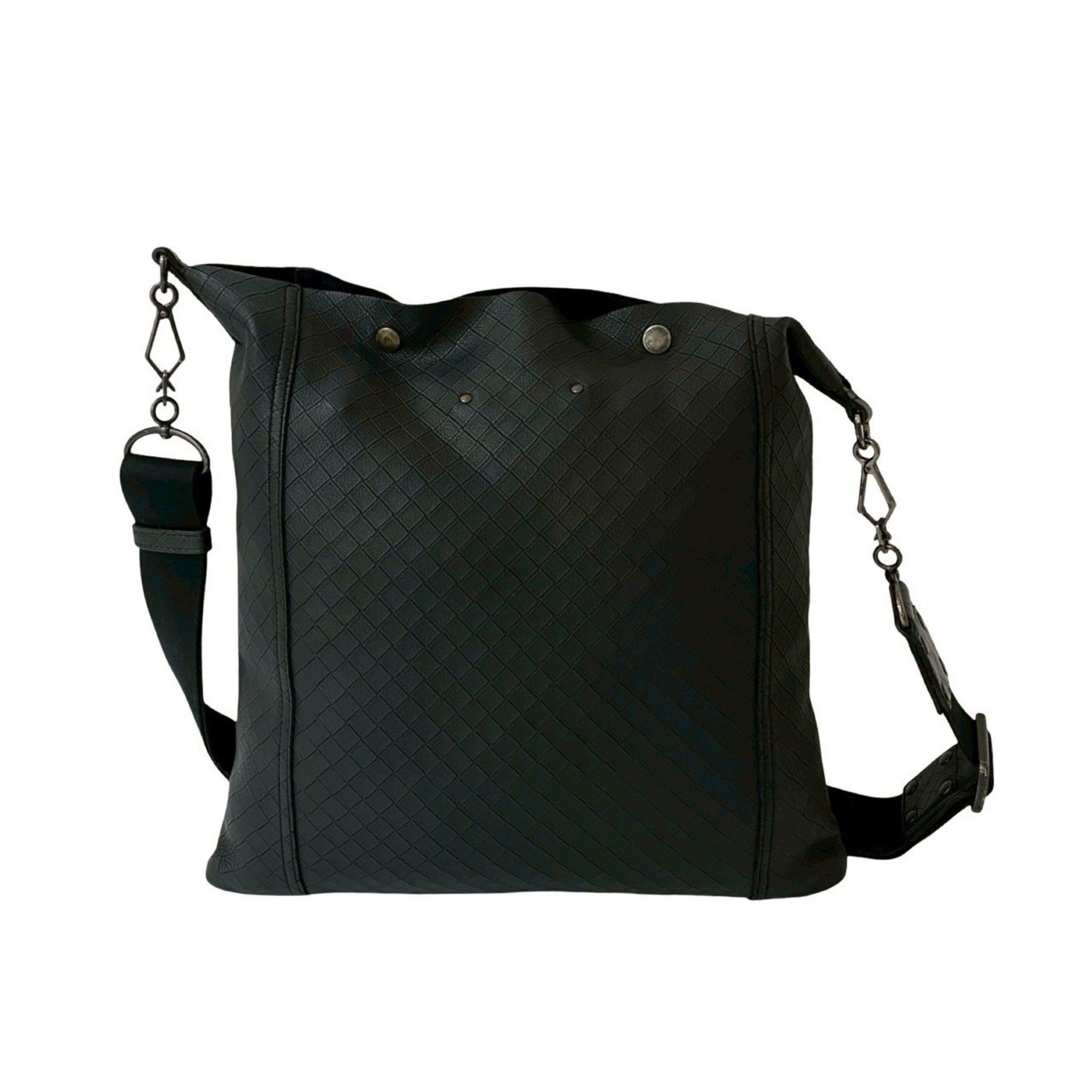 Bottega Veneta BOTTEGA VENETA Intrecciato Leather Shoulder Bag/Crossbody Bag, Black, 14254 Size ONE SIZE - 3 Thumbnail
