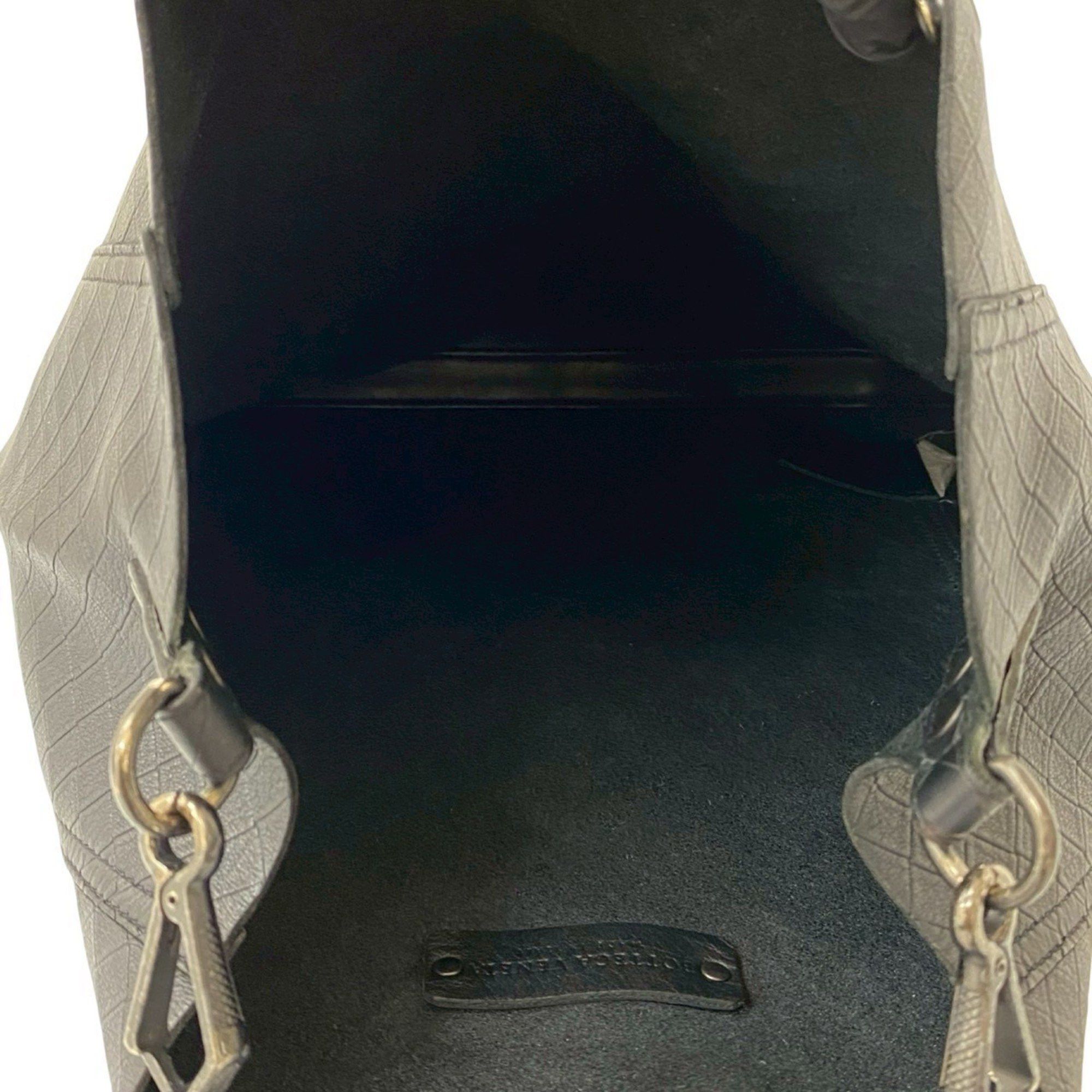 Bottega Veneta BOTTEGA VENETA Intrecciato Leather Shoulder Bag/Crossbody Bag, Black, 14254 Size ONE SIZE - 9 Thumbnail