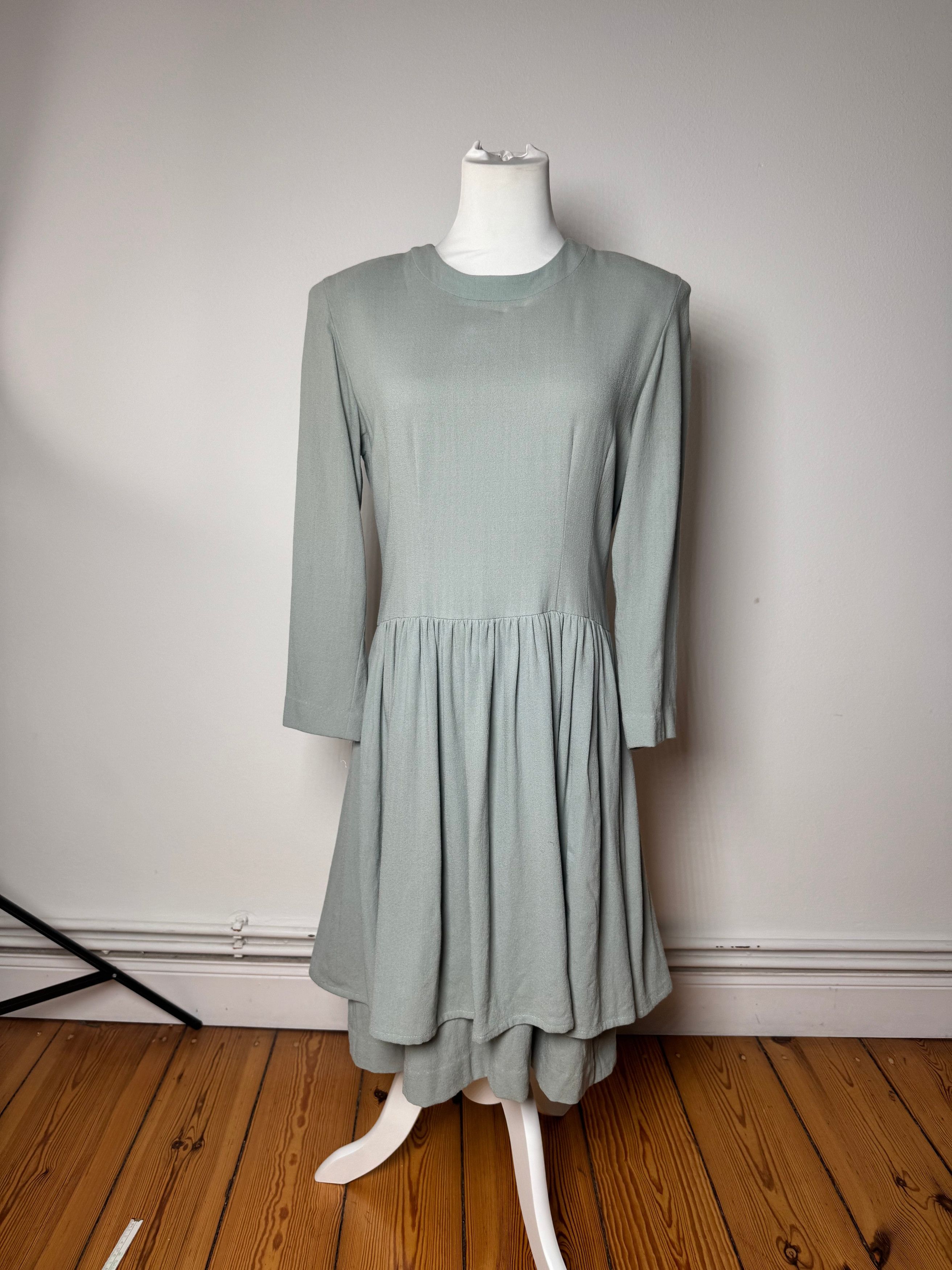 Balenciaga Vintage Silk Dress Turquoise L Size M / US 6-8 / IT 42-44 - 13 Thumbnail