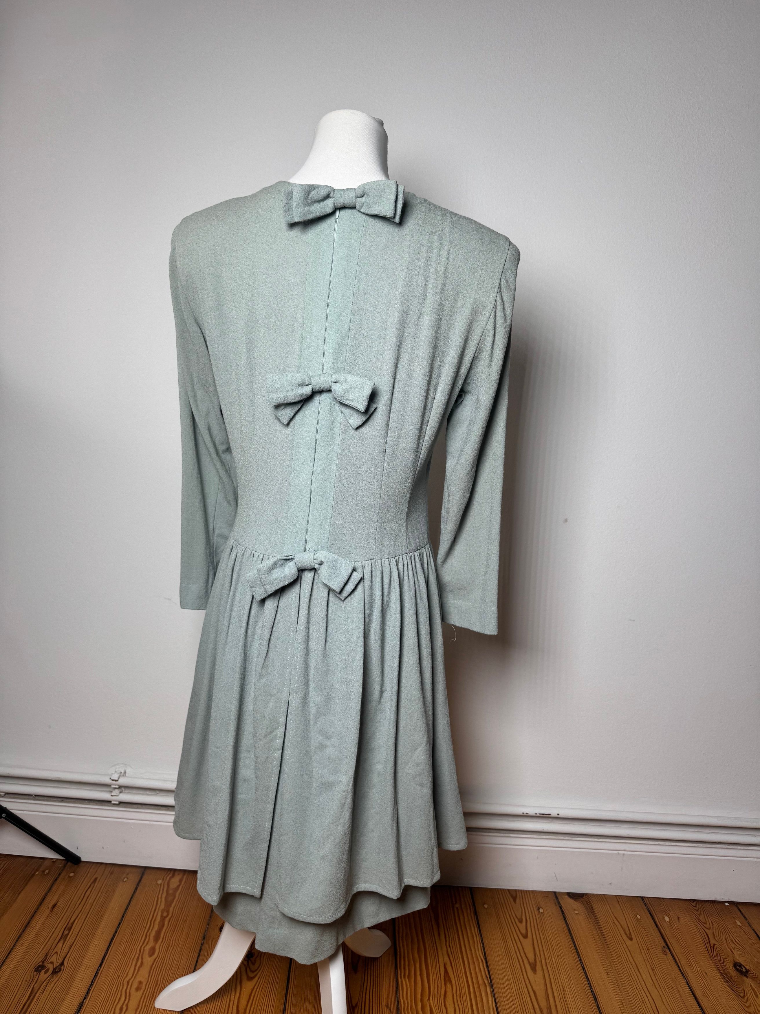 Balenciaga Vintage Silk Dress Turquoise L Size M / US 6-8 / IT 42-44 - 15 Thumbnail