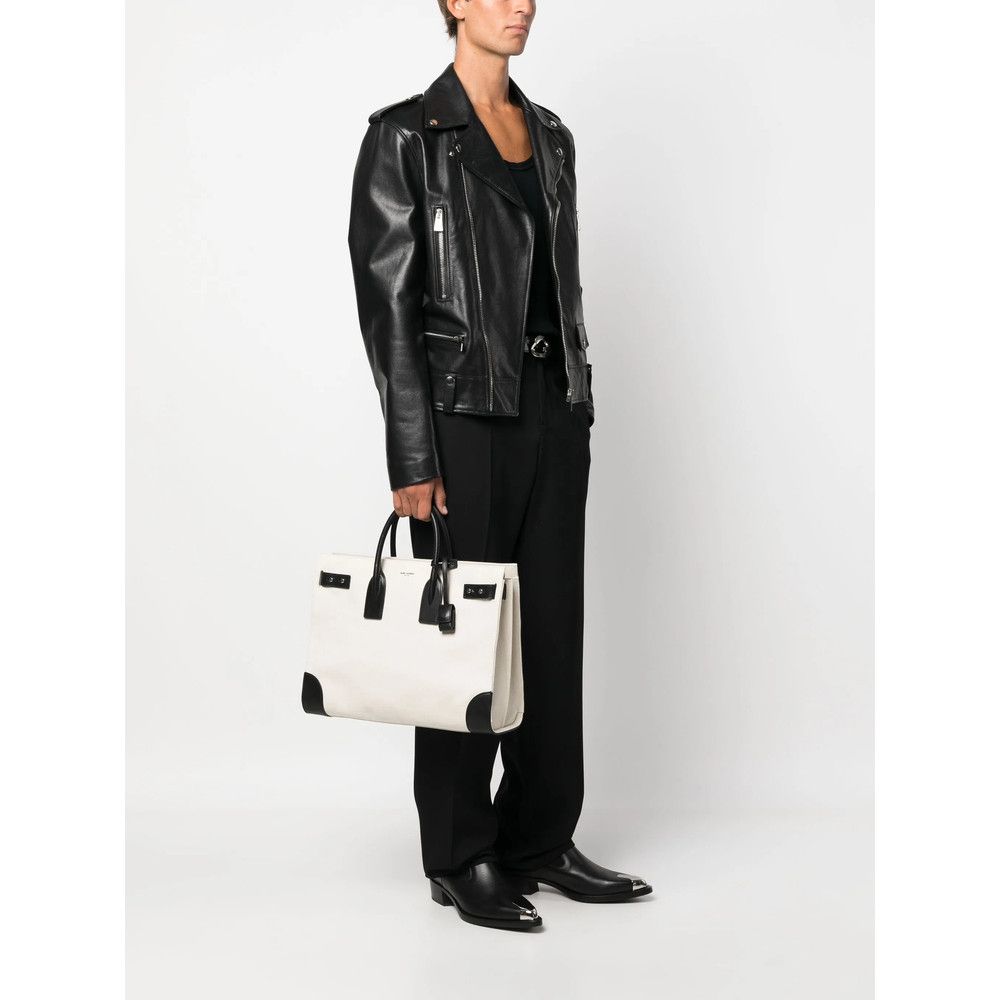 Saint Laurent Paris Saint Laurent WHITE Tote Bags Size ONE SIZE - 2 Thumbnail