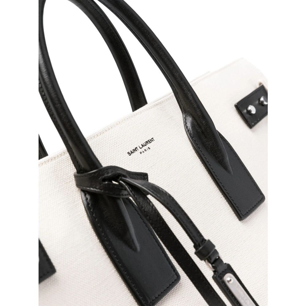 Saint Laurent Paris Saint Laurent WHITE Tote Bags Size ONE SIZE - 4 Thumbnail