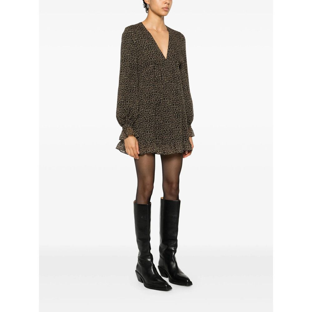 Saint Laurent Paris Saint Laurent BROWN Dresses - Day Dresses Size M / US 6-8 / IT 42-44 - 5 Thumbnail