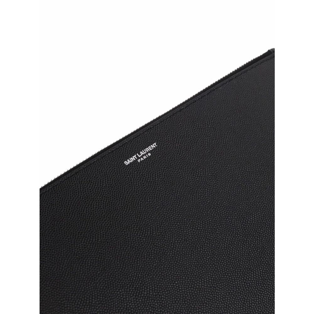 Saint Laurent Paris Saint Laurent BLACK Clutch Bags Size ONE SIZE - 3 Thumbnail