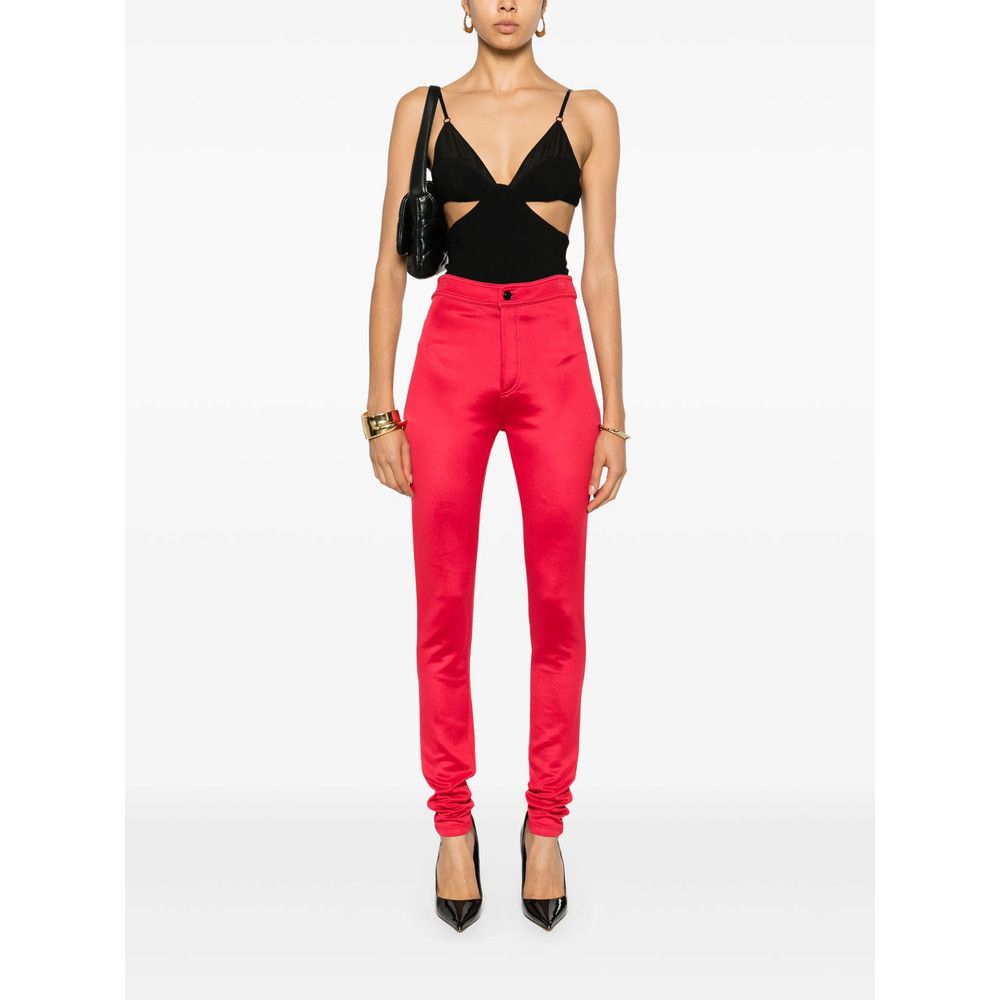 Saint Laurent Paris Saint Laurent RED Trousers - Skinny Trousers Size 27" / US 4 / IT 40 - 3 Thumbnail