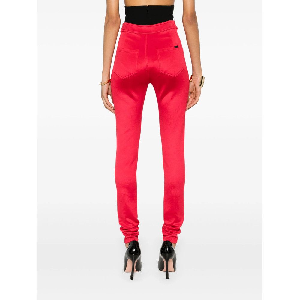 Saint Laurent Paris Saint Laurent RED Trousers - Skinny Trousers Size 27" / US 4 / IT 40 - 2 Thumbnail