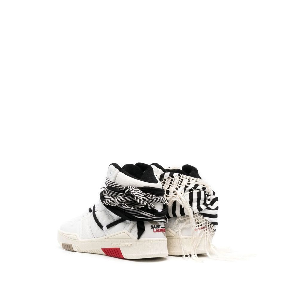 Saint Laurent Paris Saint Laurent WHITE Trainers - Hi-Tops Size US 10 / EU 43 - 4 Thumbnail