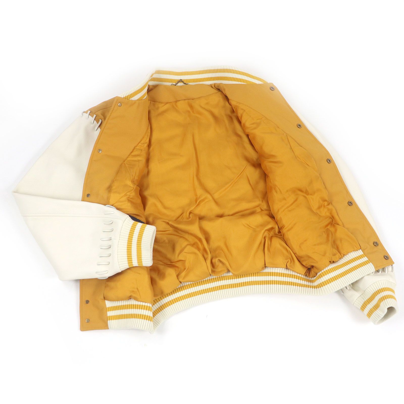 Louis Vuitton Louis Vuitton Louis Vuitton Padded varsity jacket Leather Jacket Leather Outerwear DUTY FREE for USA Size ONE SIZE - 3 Thumbnail