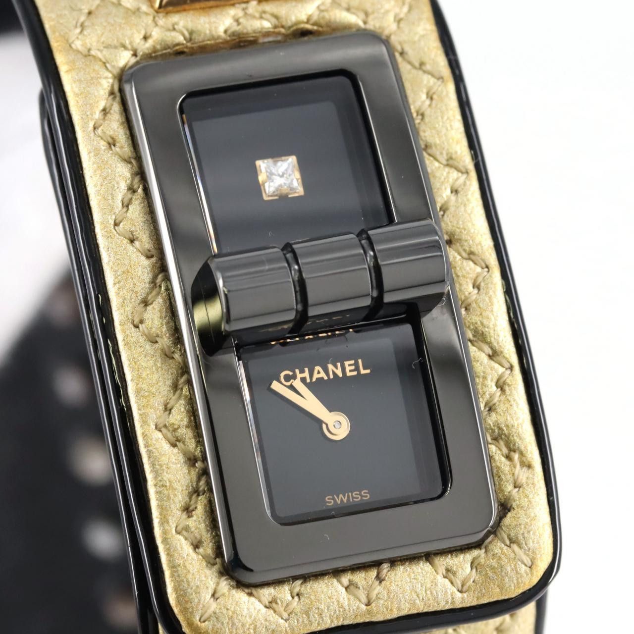 Chanel Chanel Chanel Code Coco Cyber Gold LIMITED Stainless Steel Metal Quartz H7945 DUTY FREE for USA Size ONE SIZE - 3 Thumbnail