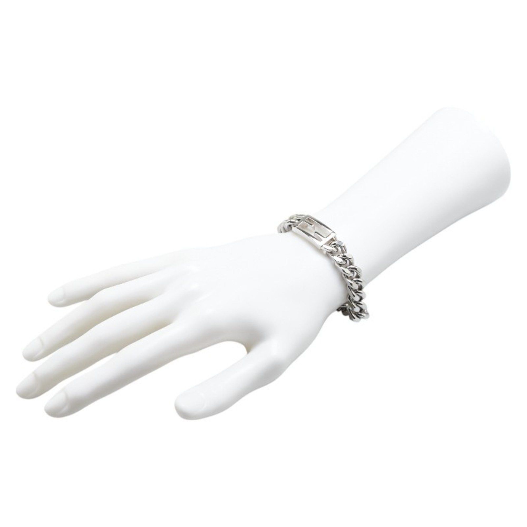 Fendi Fendi Baguette Chain Bracelet, Size XS, OB3024, Silver Metal, Women's, FENDI Size ONE SIZE - 9 Thumbnail