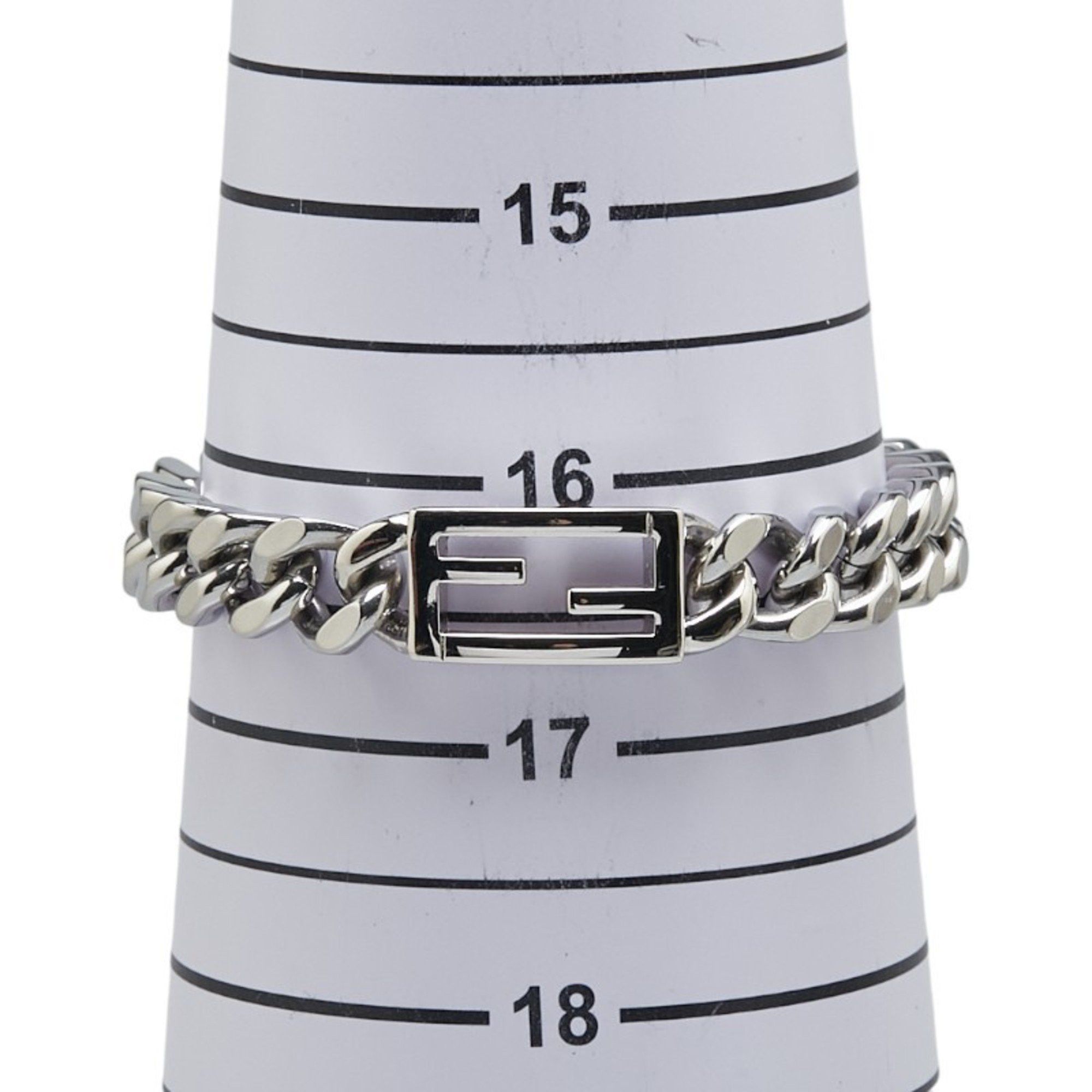 Fendi Fendi Baguette Chain Bracelet, Size XS, OB3024, Silver Metal, Women's, FENDI Size ONE SIZE - 7 Thumbnail