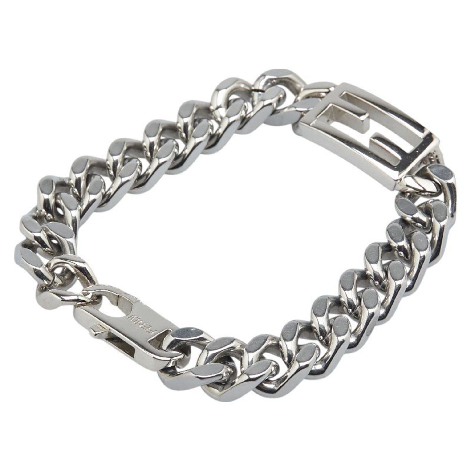 Fendi Fendi Baguette Chain Bracelet, Size XS, OB3024, Silver Metal, Women's, FENDI Size ONE SIZE - 2 Thumbnail
