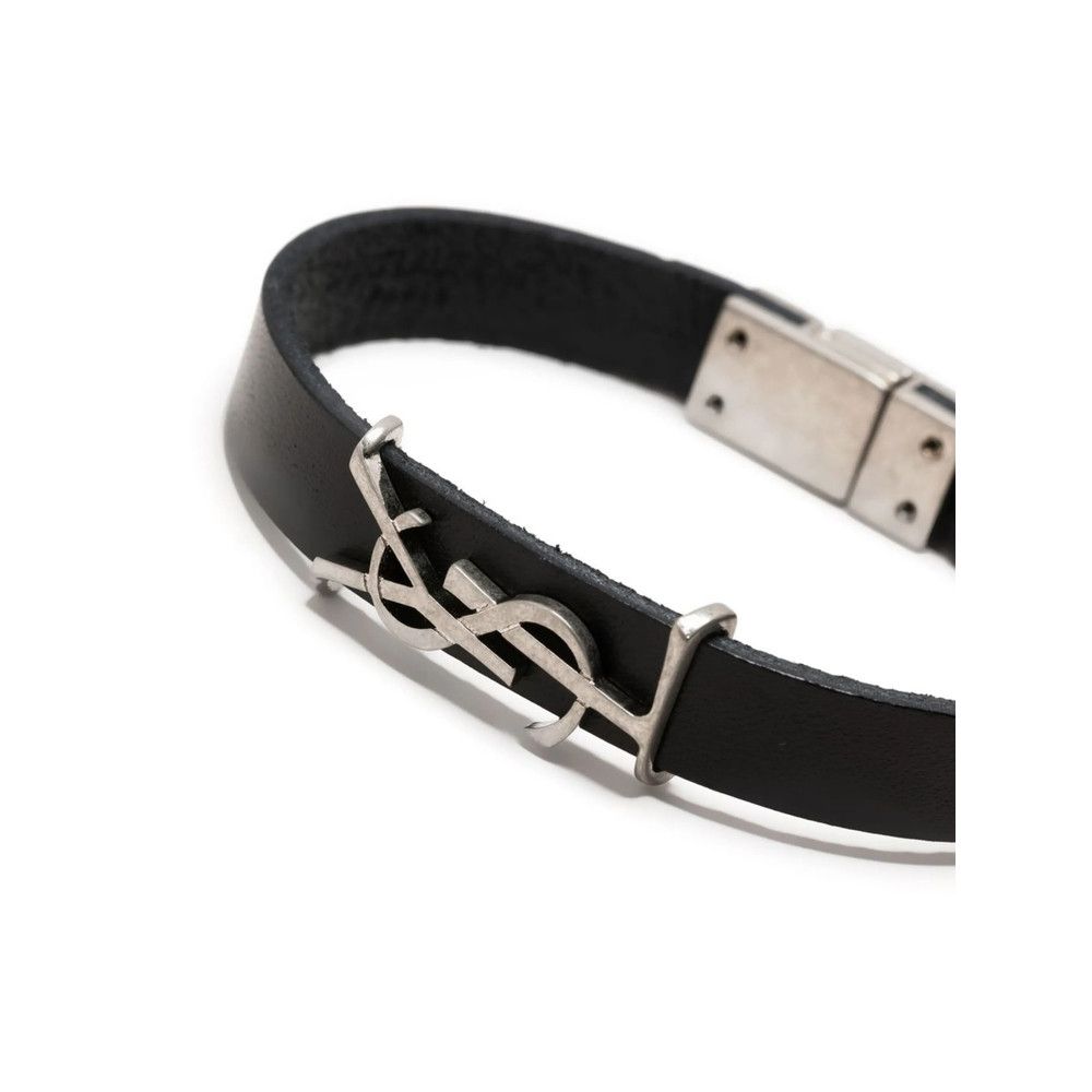 Saint Laurent Paris Saint Laurent BLACK Bracelets Size ONE SIZE - 2 Thumbnail