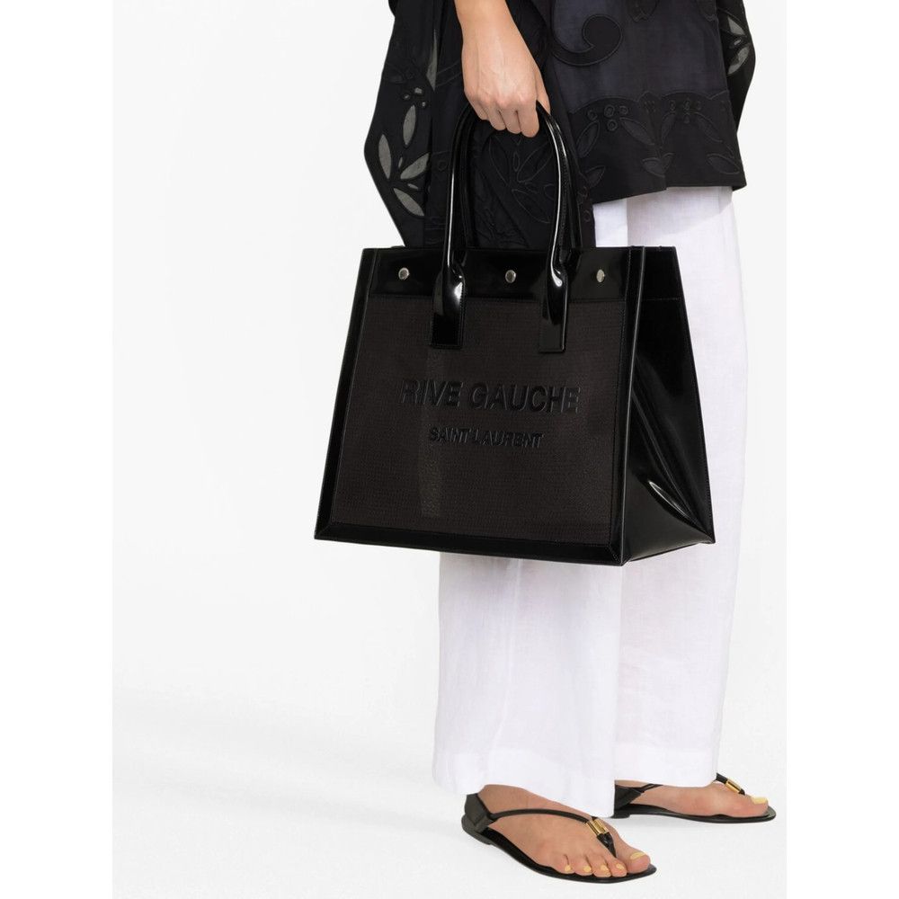 Saint Laurent Paris Saint Laurent BLACK Tote Bags Size ONE SIZE - 3 Thumbnail