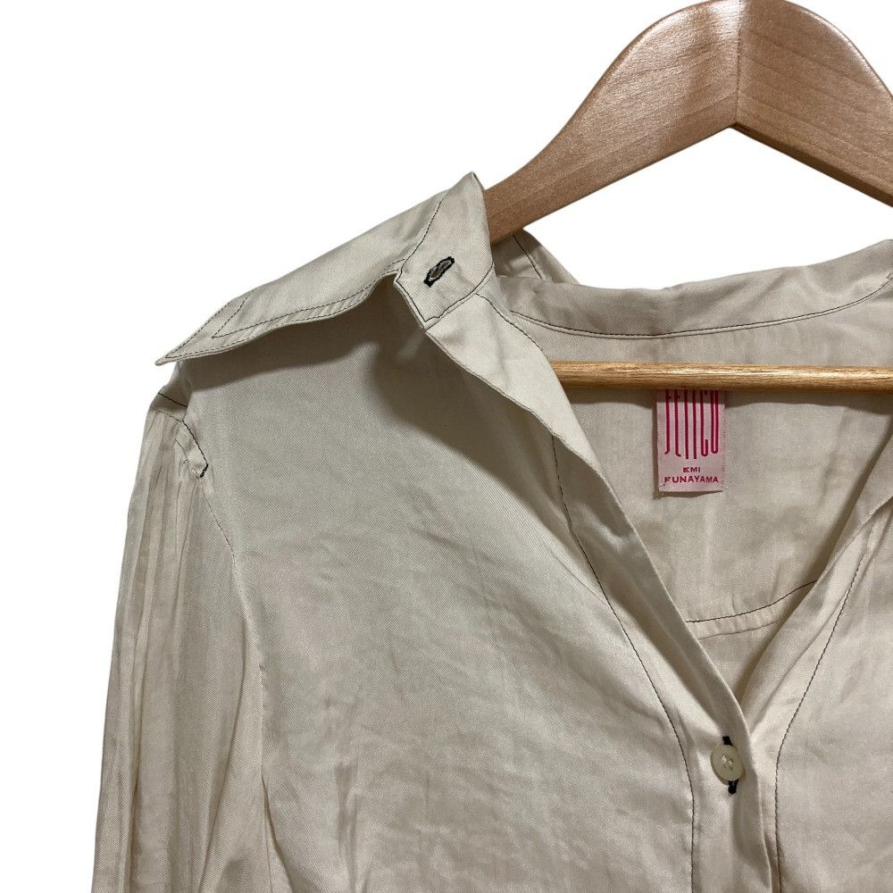 Other Other Fetico Gatherer Satin Shirt Others Tops FTC212-0101 DUTY FREE for USA Size ONE SIZE - 2 Thumbnail