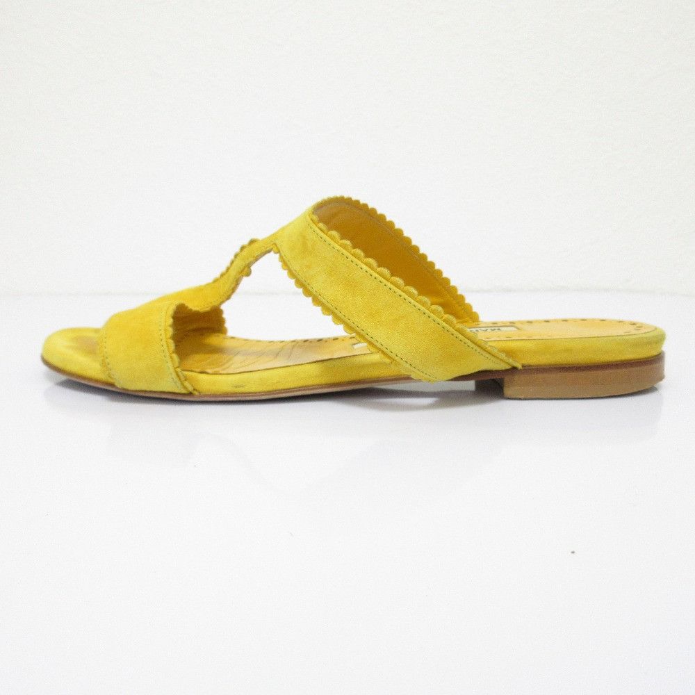 Manolo Blahnik Manolo Blahnik Manolo Blahnik Suede Flat Sandals Suede Shoes DUTY FREE for USA Size ONE SIZE - 3 Thumbnail