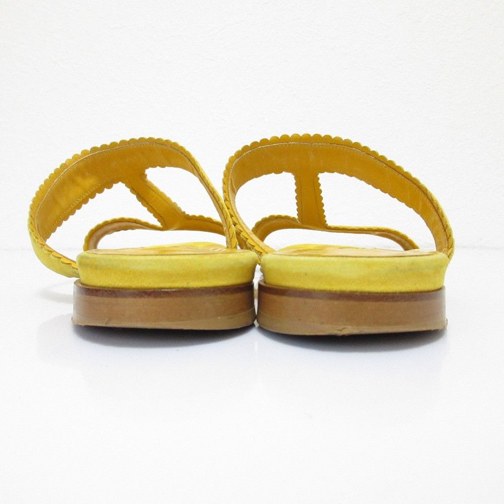 Manolo Blahnik Manolo Blahnik Manolo Blahnik Suede Flat Sandals Suede Shoes DUTY FREE for USA Size ONE SIZE - 4 Thumbnail