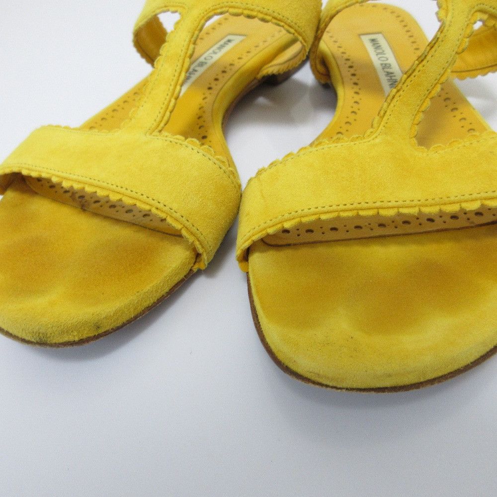 Manolo Blahnik Manolo Blahnik Manolo Blahnik Suede Flat Sandals Suede Shoes DUTY FREE for USA Size ONE SIZE - 12 Thumbnail