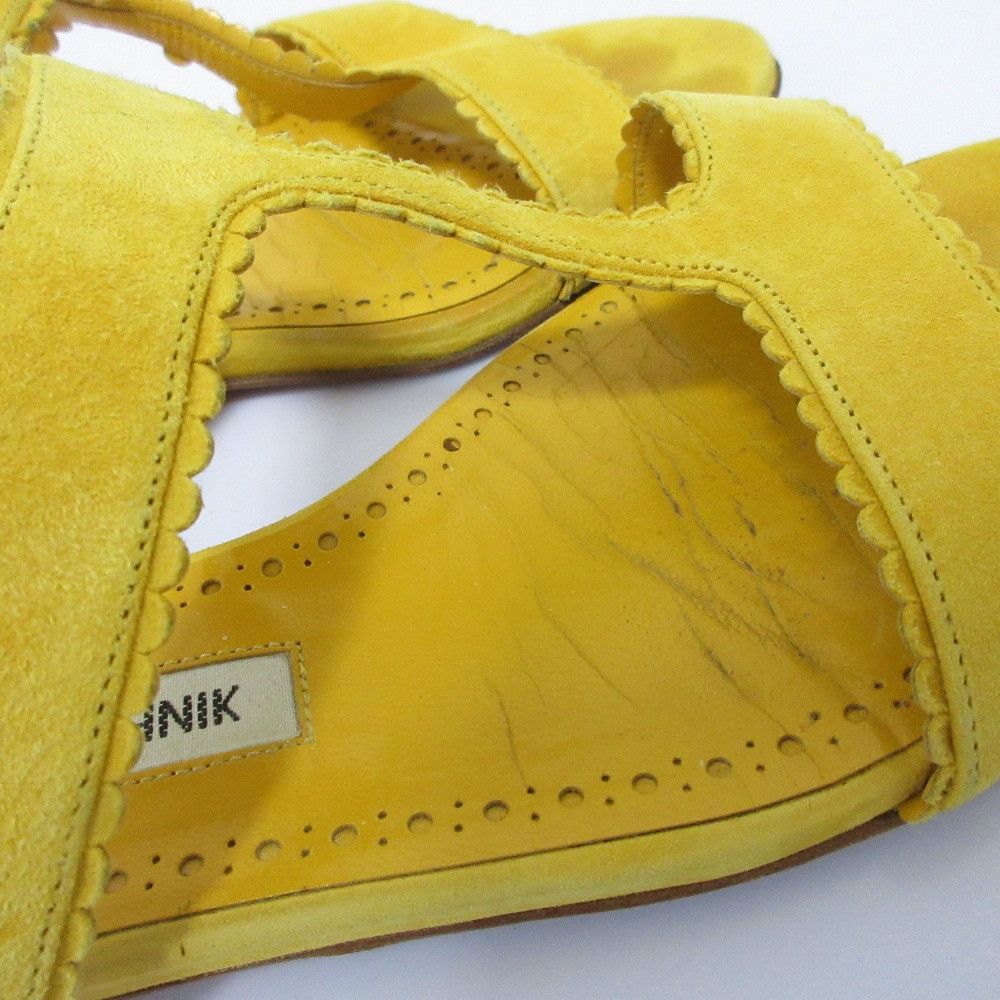 Manolo Blahnik Manolo Blahnik Manolo Blahnik Suede Flat Sandals Suede Shoes DUTY FREE for USA Size ONE SIZE - 10 Thumbnail