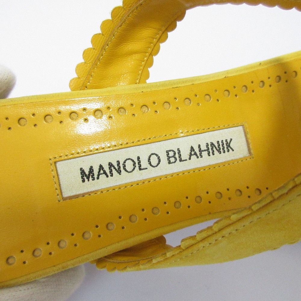 Manolo Blahnik Manolo Blahnik Manolo Blahnik Suede Flat Sandals Suede Shoes DUTY FREE for USA Size ONE SIZE - 6 Thumbnail