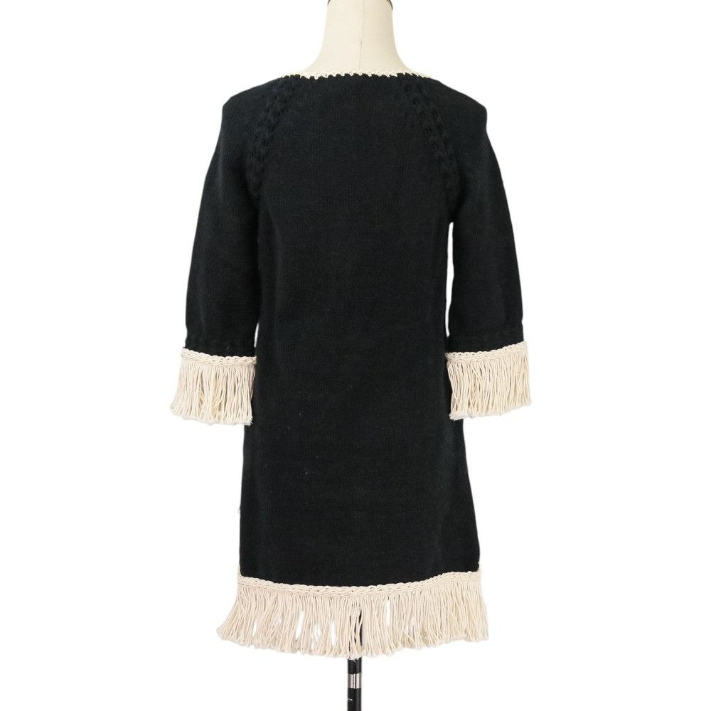 Chanel Chanel Chanel Fringed Tweed Dress Cotton Dresses P58133 DUTY FREE for USA Size ONE SIZE - 11 Thumbnail