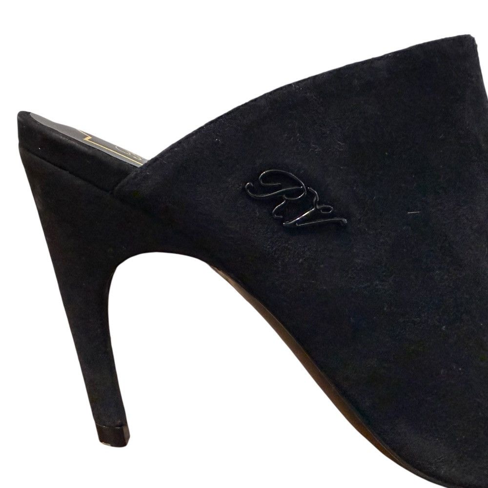 Roger Vivier Roger Vivier Roger Vivier RV Logo Suede Pointed Toe Mule Sandals Suede Shoes DUTY FREE for USA Size ONE SIZE - 7 Thumbnail